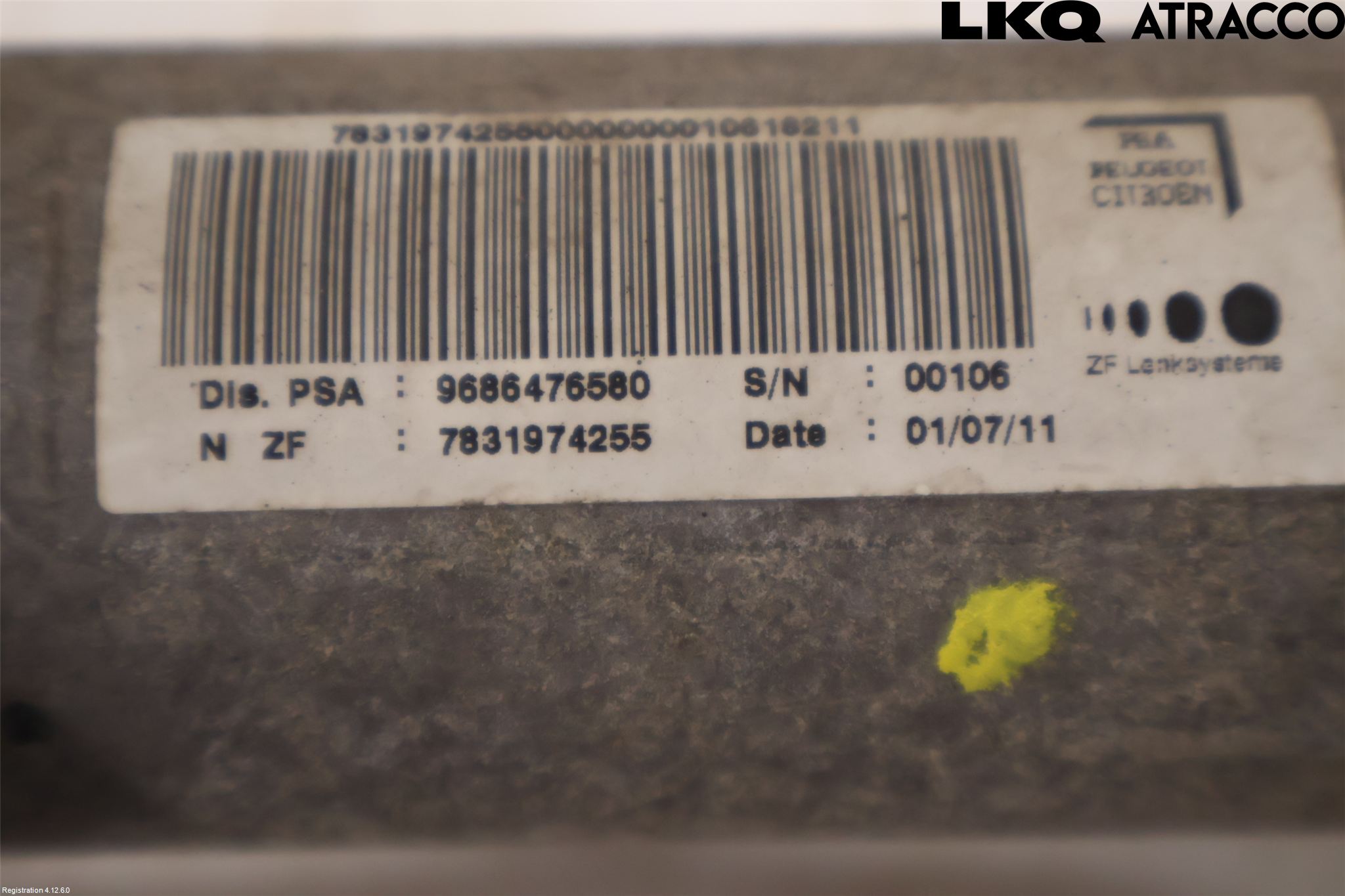 Peugeot 508 11-18 Servo Snekke - Tannstang