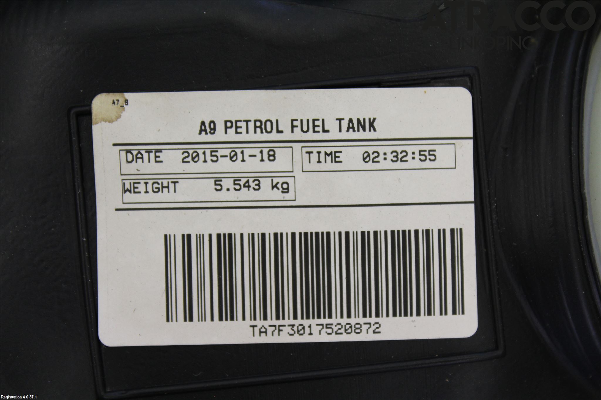 Peugeot 208 12-15 Drivstofftank