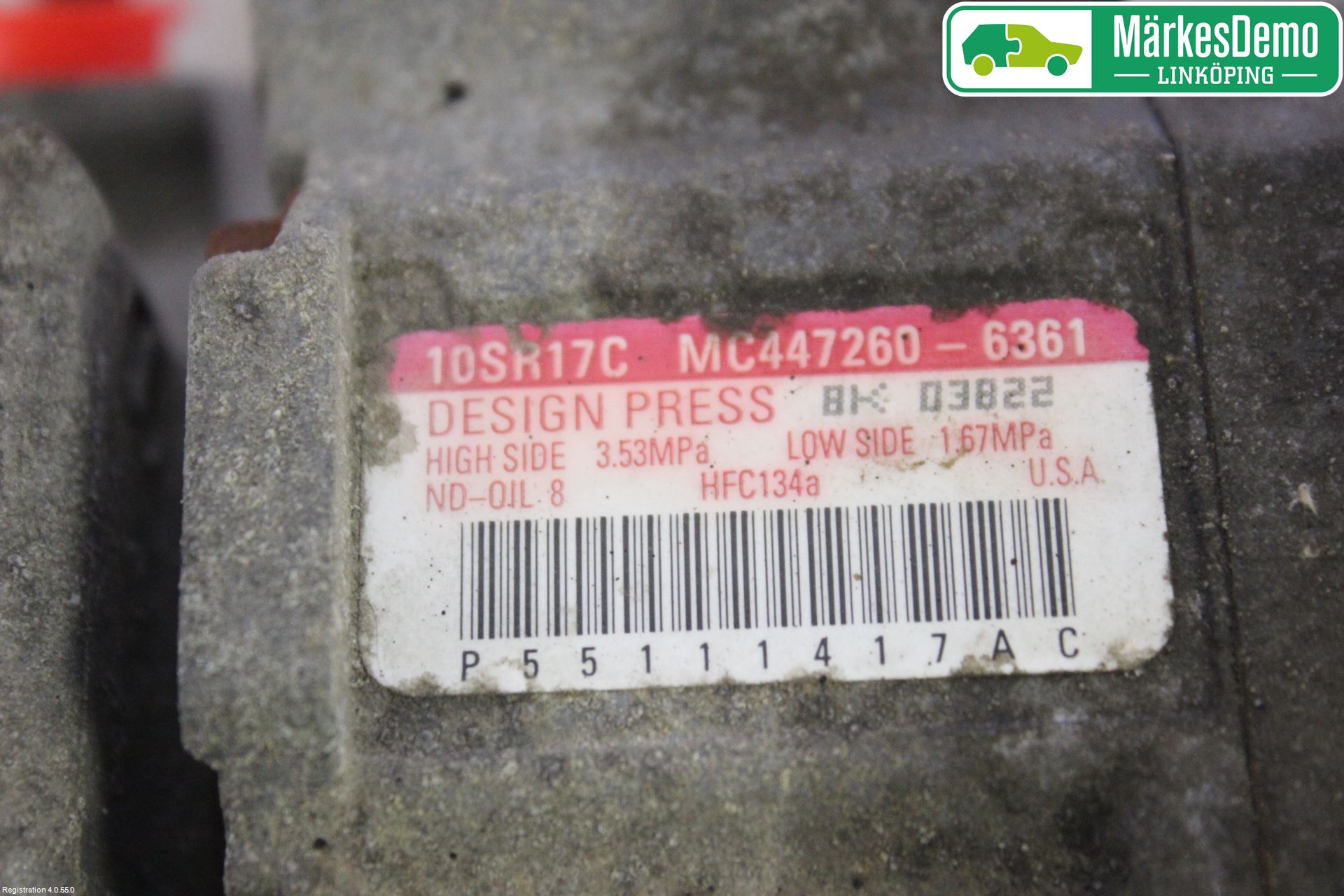 Chevrolet CHR VOYAGER 08-10 Varme Ac Kompressor