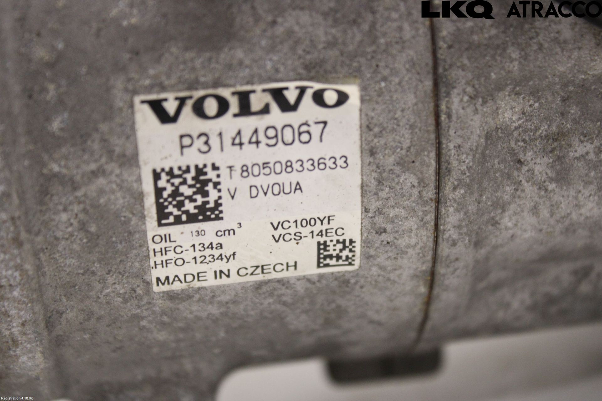 Volvo V60 19- Varme Ac Kompressor