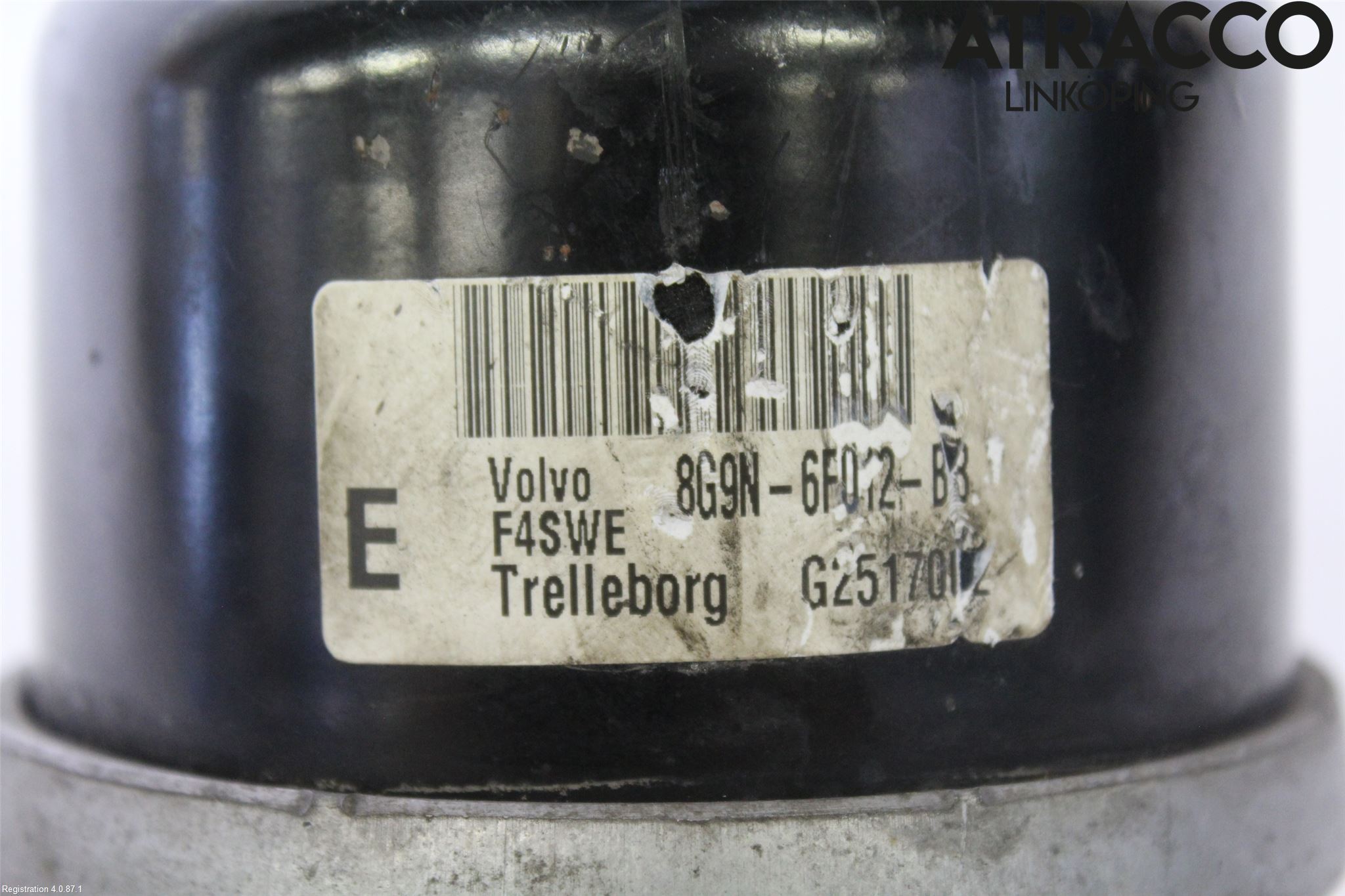 Volvo XC60 09-13 Motor Feste Gummi