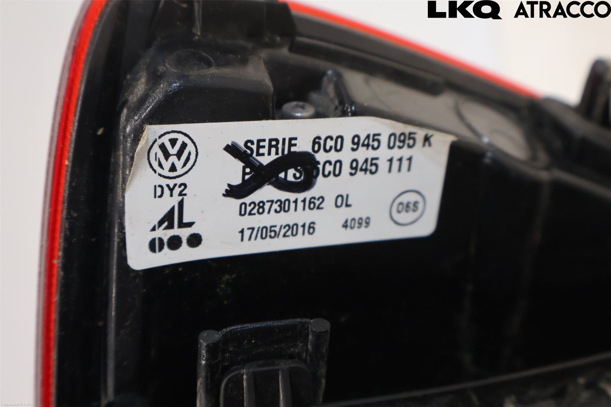 Volkswagen VW POLO 10-17 Baklykt Venstre