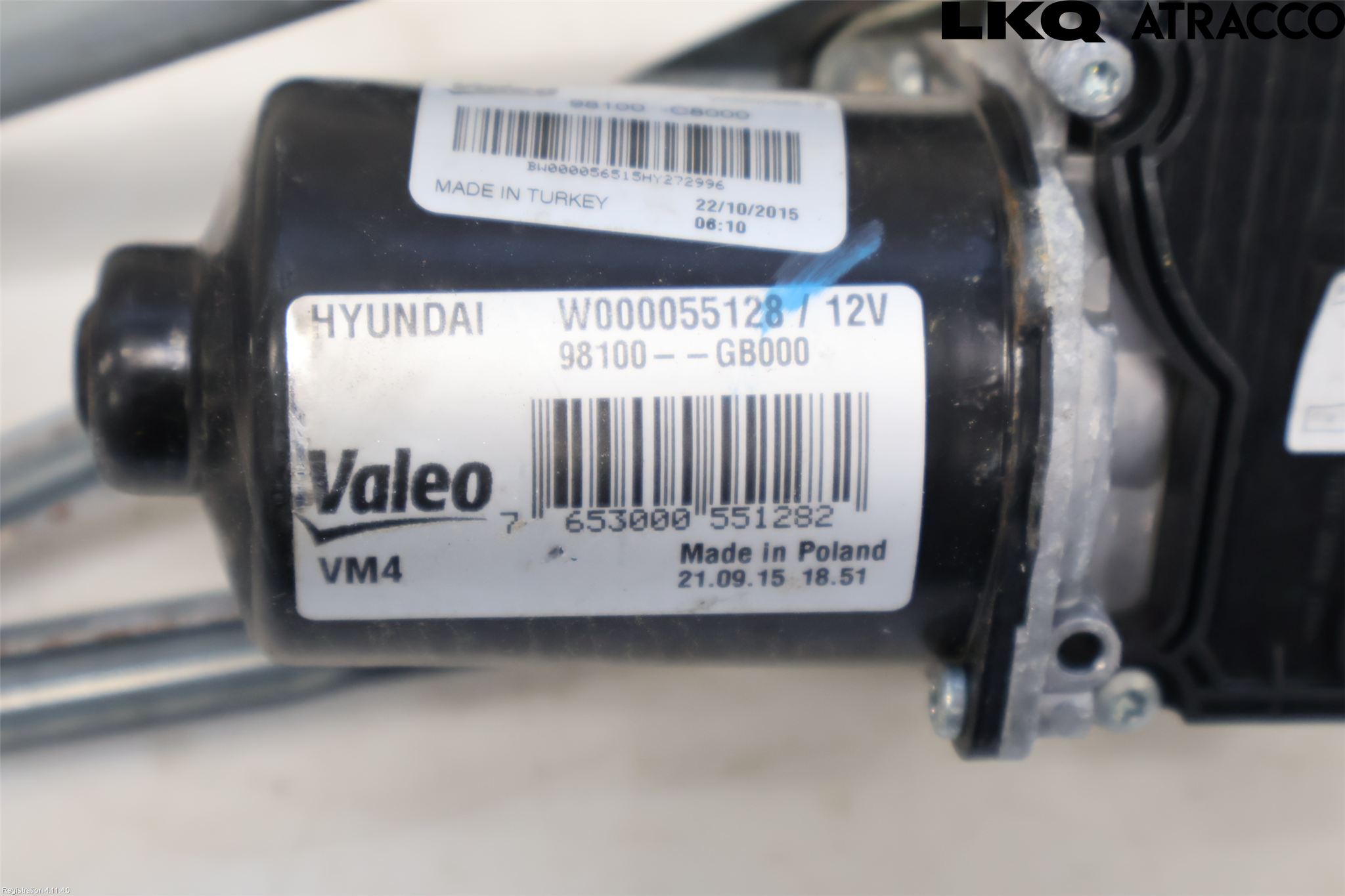 Hyundai i20 GB 15-20 Viskeroverføring Frontrute