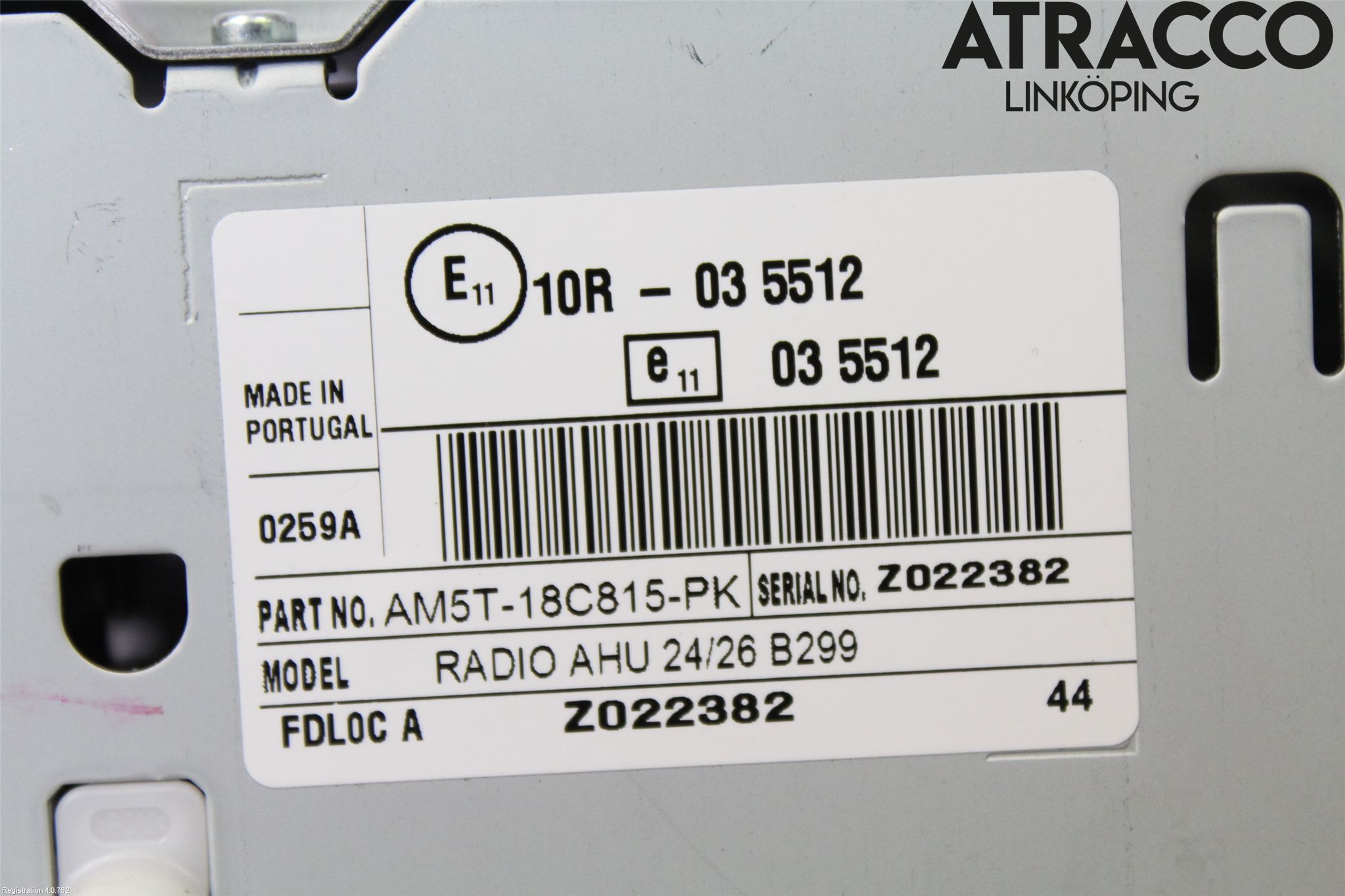 Ford FIESTA 13-17 Stereo Radio Med Cd