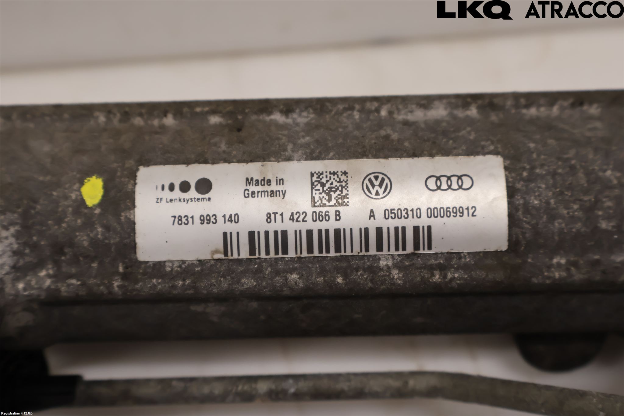 Audi A4/S4 08-11 Servo Snekke - Tannstang