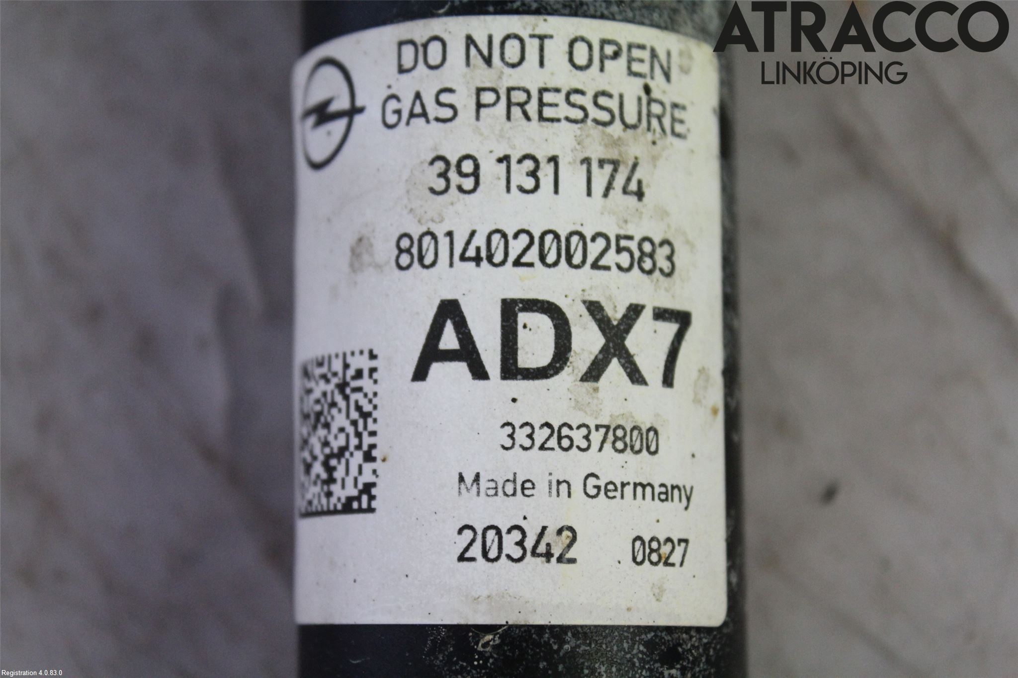Opel ASTRA K 16-22 Støtdemper Bak