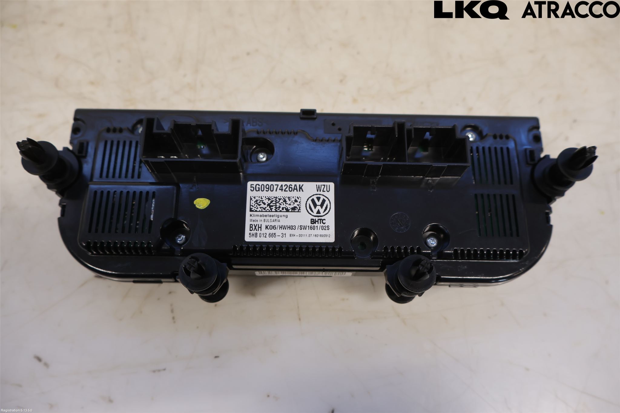 Volkswagen VW GOLF / E-GOLF VII 13-20 Varme Ac Betjening-Display