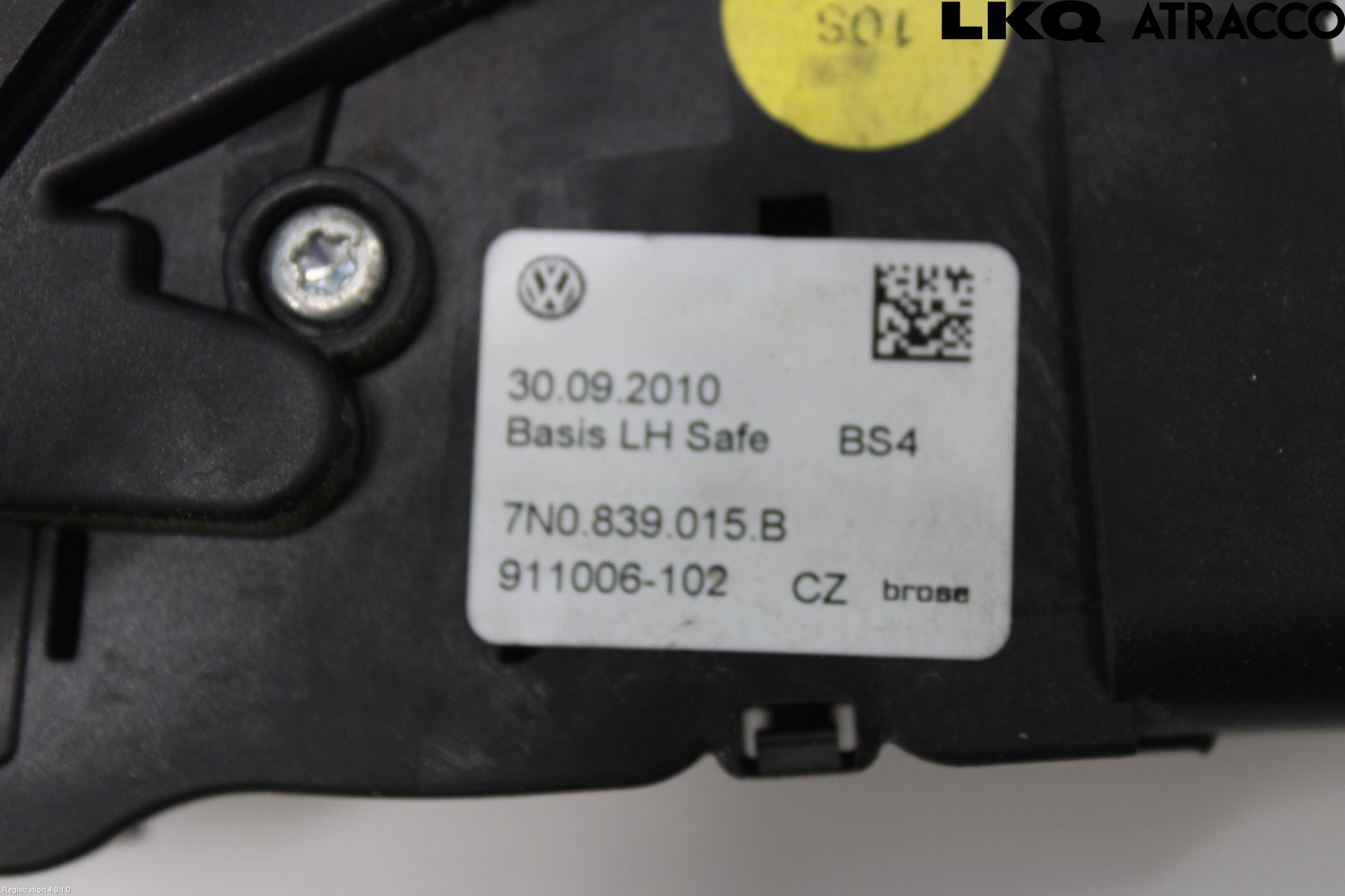 Volkswagen VW SHARAN 11- Dørlås - Låsekasse
