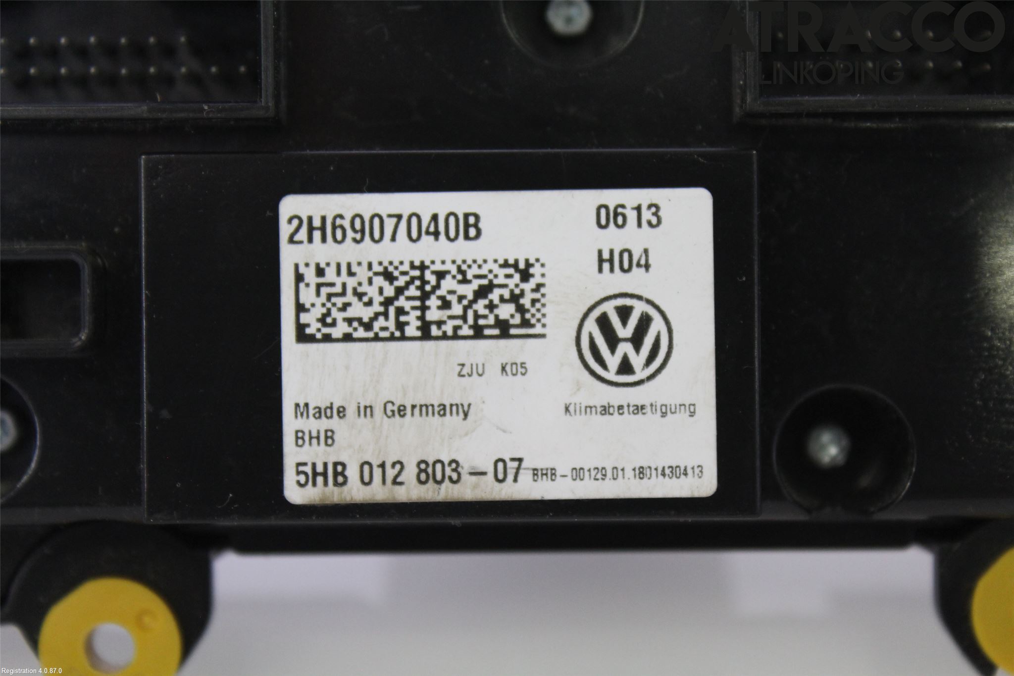 Volkswagen VW AMAROK 2H 10-22 Varme Ac Betjening-Display