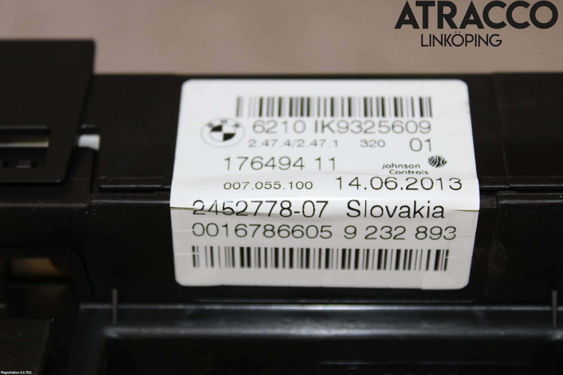 BMW 3 F30/F31/F80 12-19 Instr Kombinert