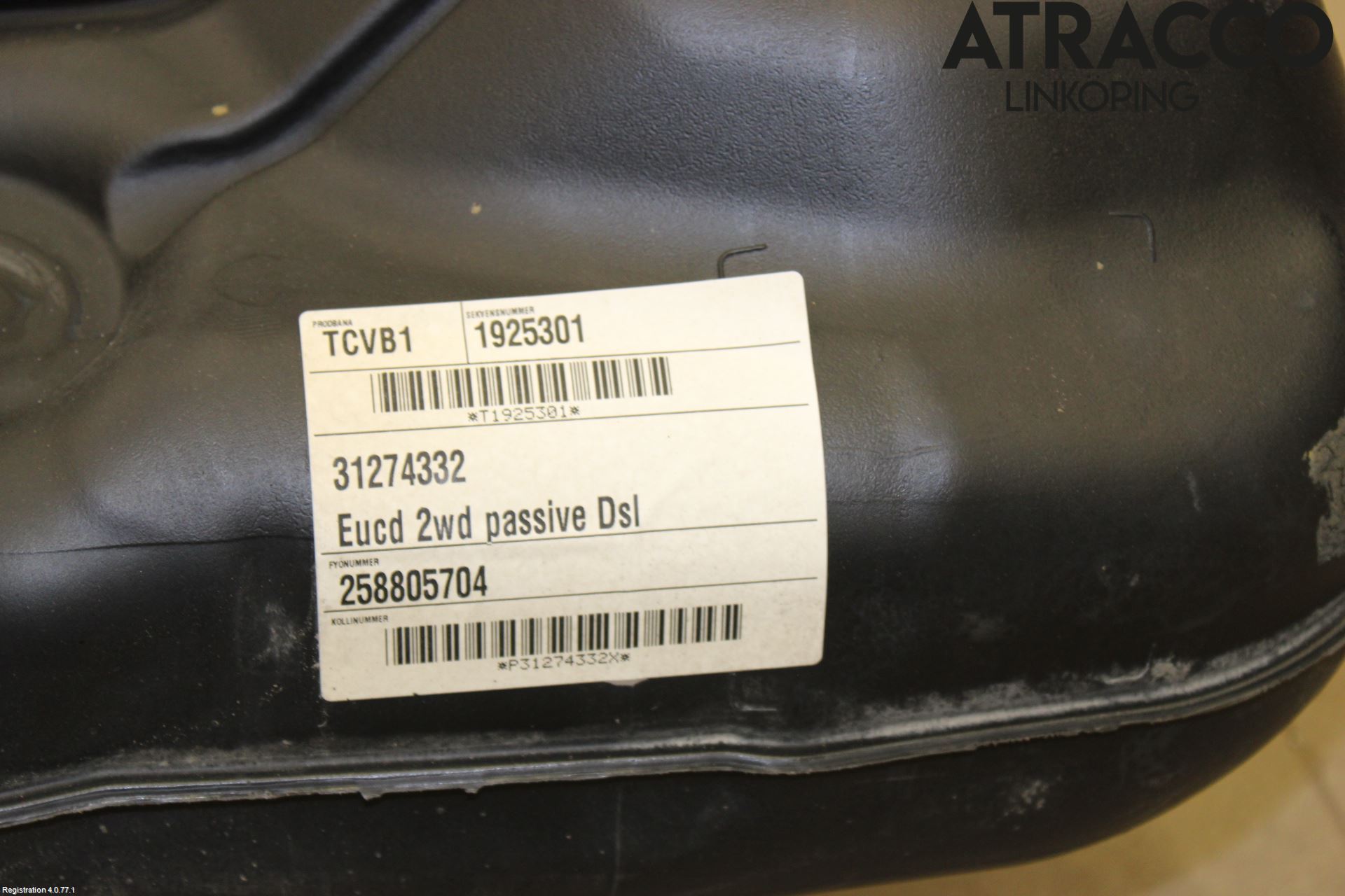 Volvo V70 08-13 Drivstofftank Diesel