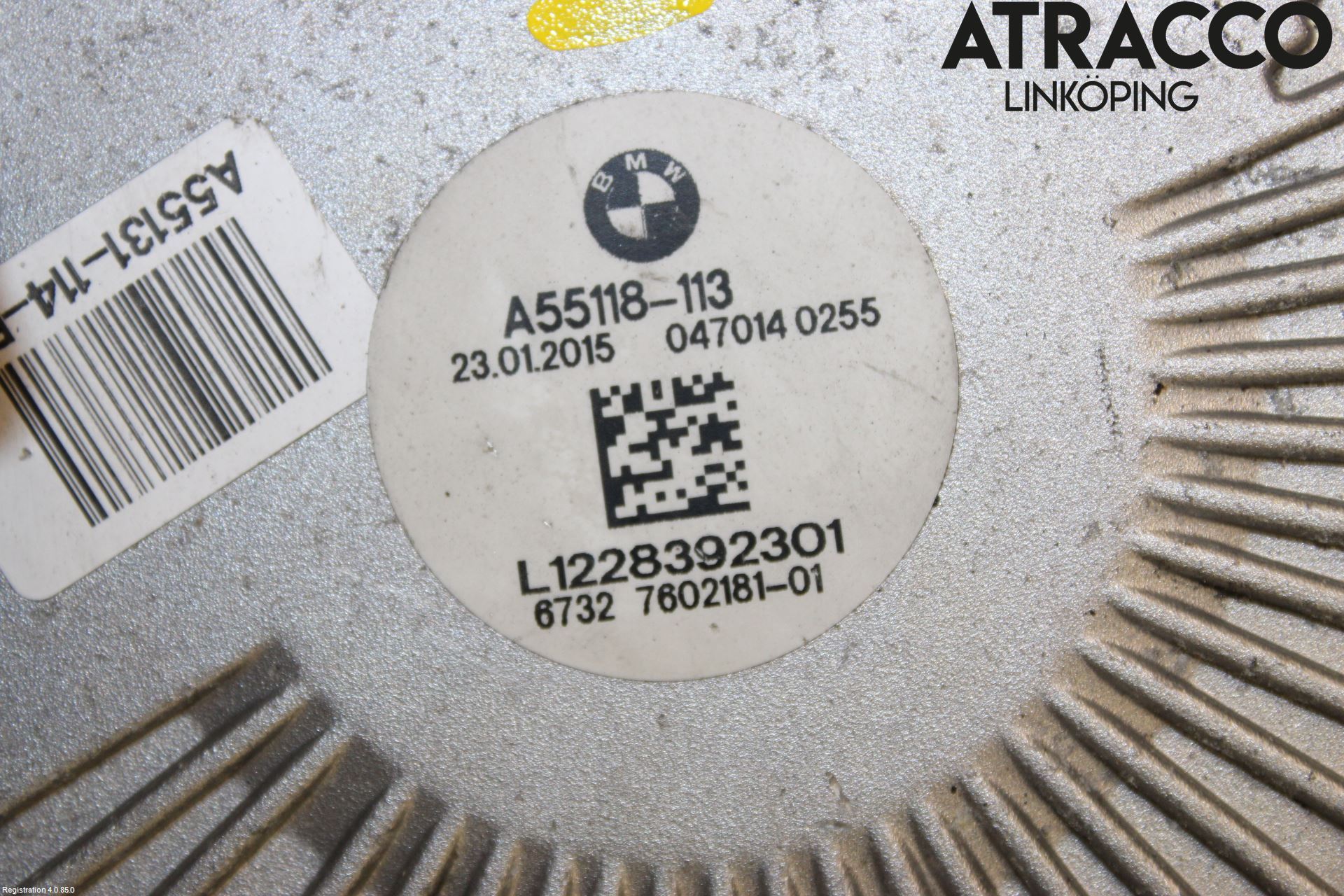 BMW 5 F10/F11/F18 09-17 Kjølevifte Elektrisk