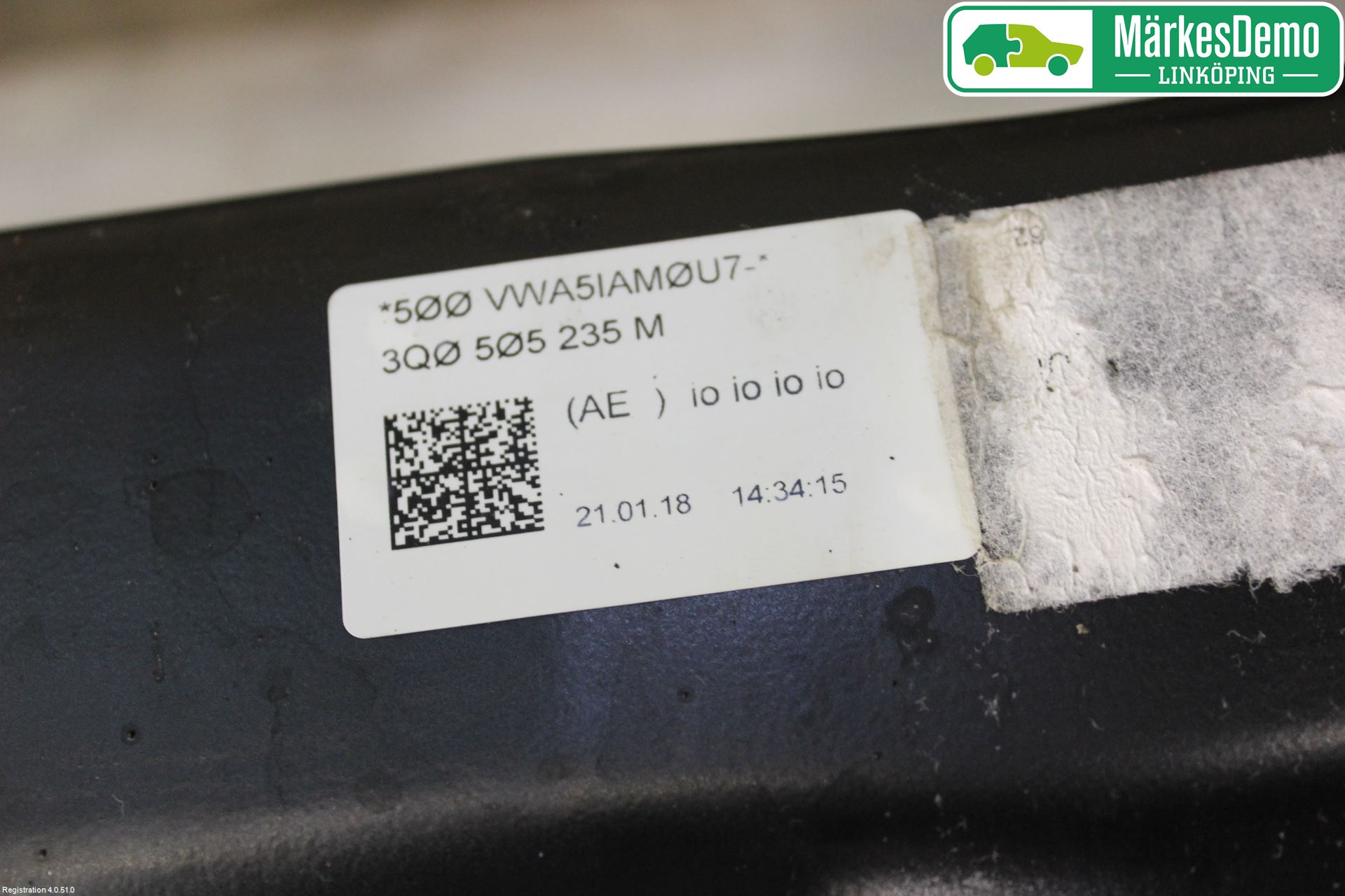 Volkswagen VW PASSAT 15-19 Bakaksel Feste Travers-Ramme