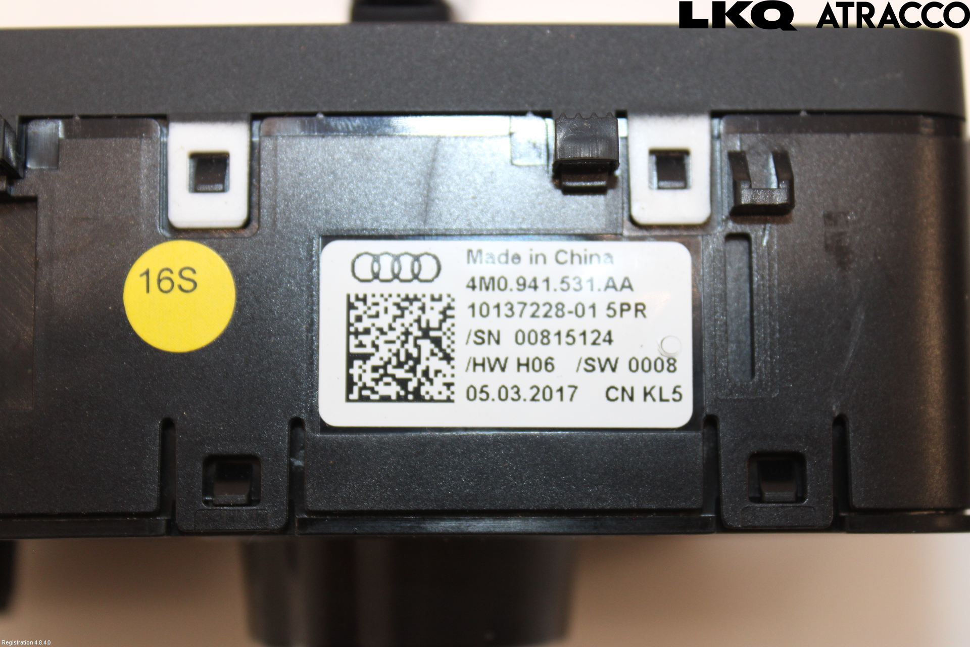 Audi A4/S4 B9 16-19 Bryter Hovedlys