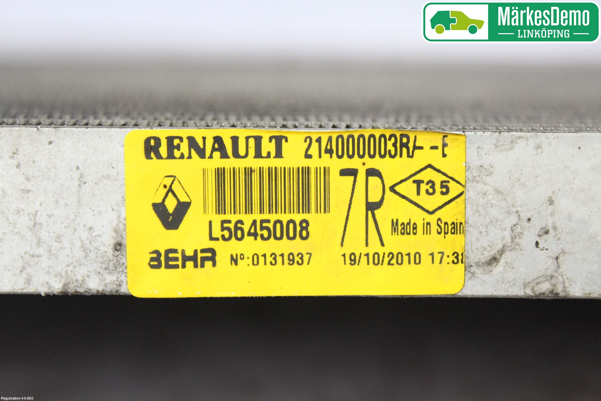 Renault LAGUNA III 11-15 Radiator Manuell