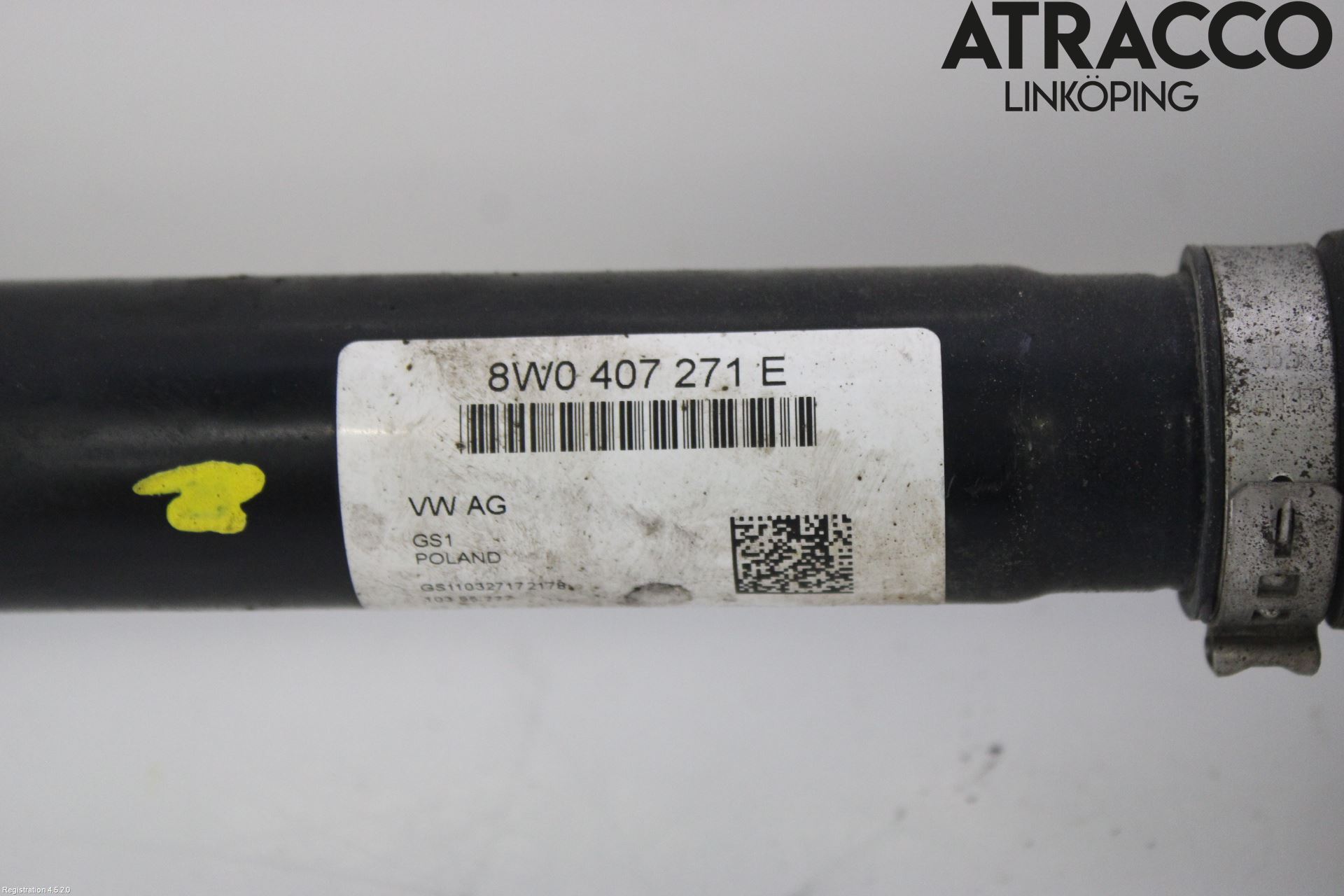 Audi A4/S4 B9 16-19 Drivaksel Foran Kompl Venstre