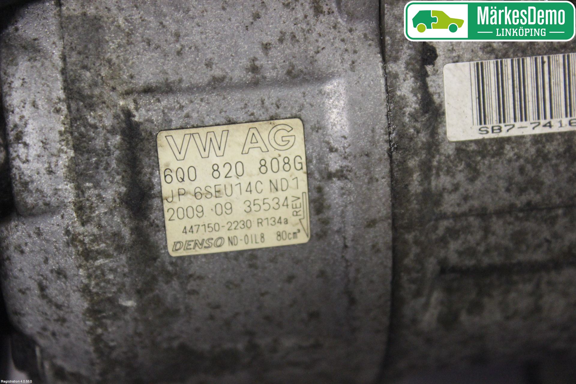 Skoda FABIA 07-14 Varme Ac Kompressor