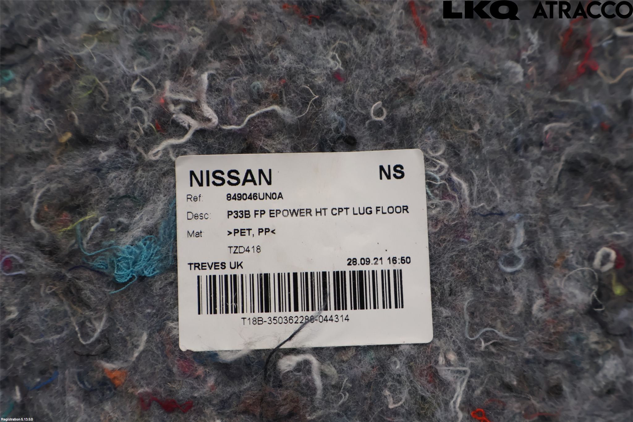Nissan QASHQAI 21- Innr Bagasjeromkledsel