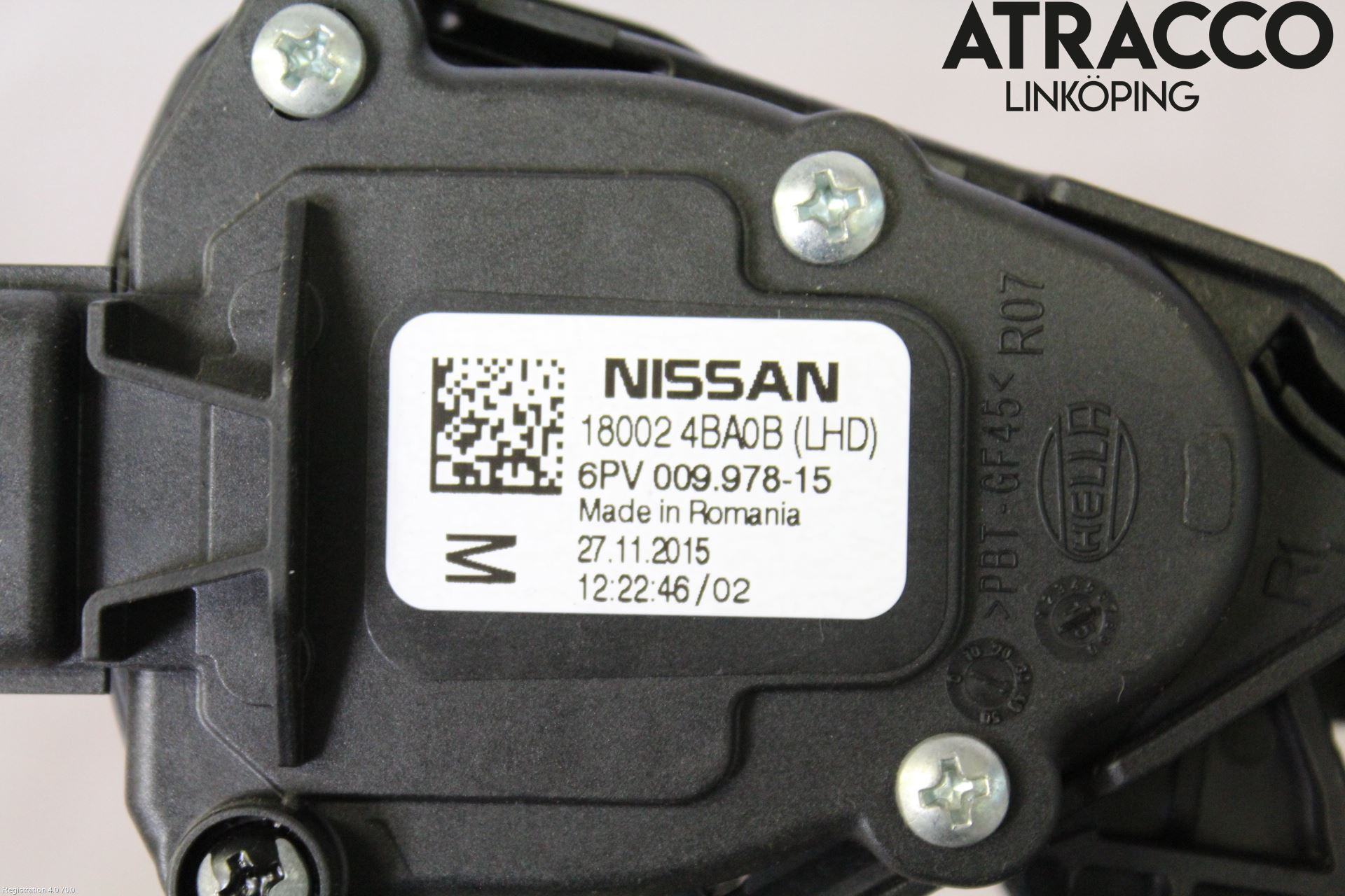 Nissan QASHQAI 14-17 Gasspedal