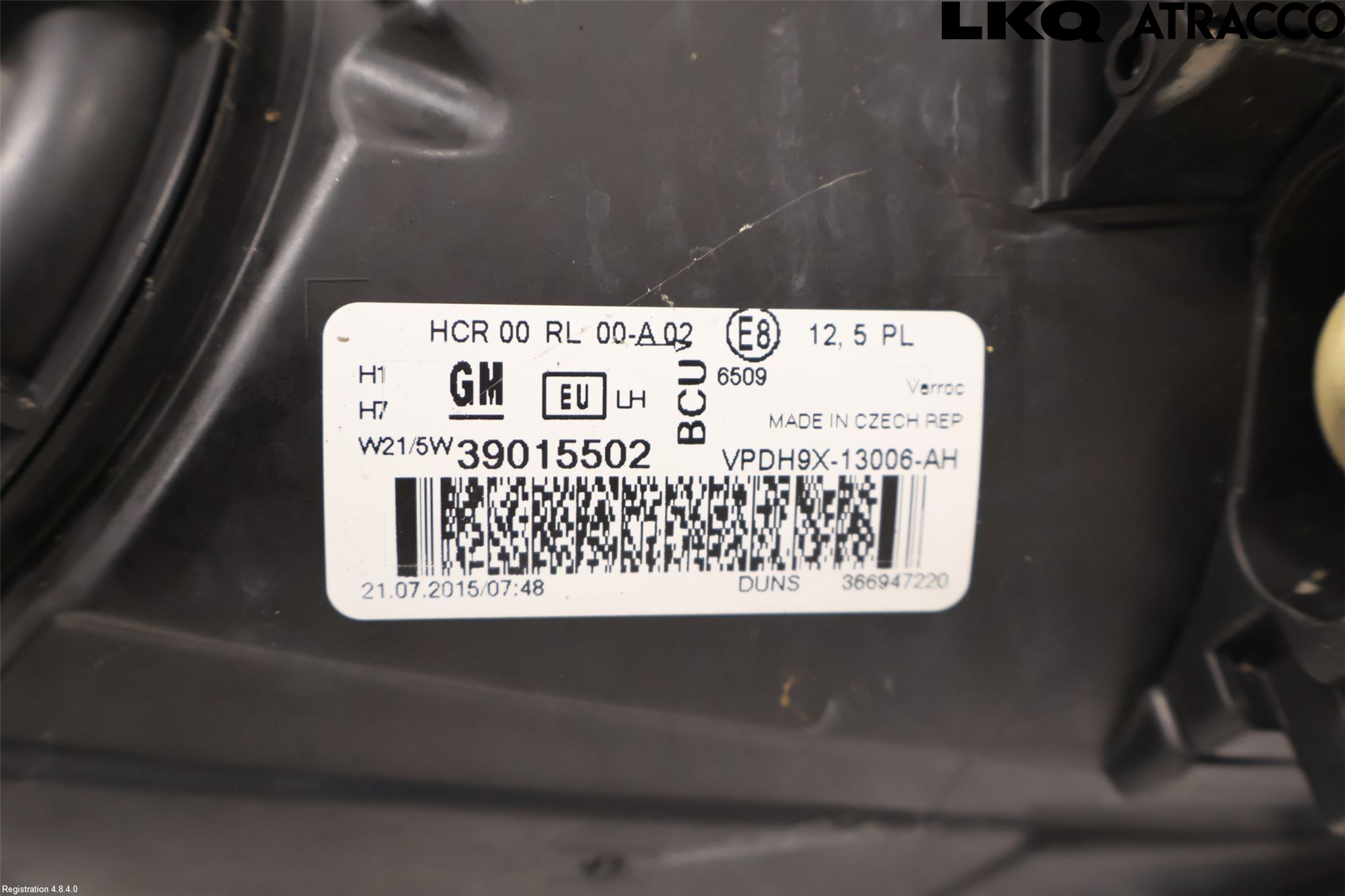 Opel ADAM 13-20 Frontlykt Venstre