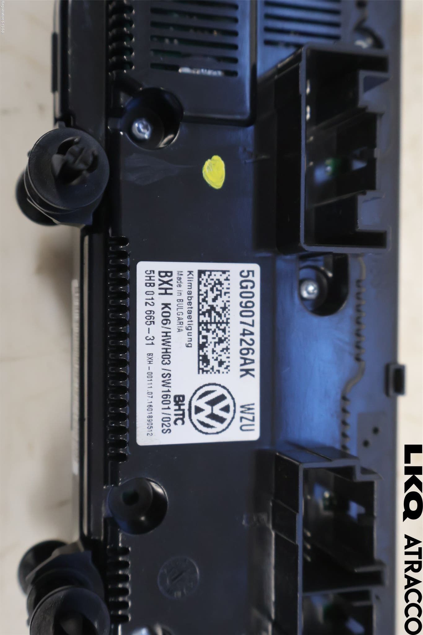 Volkswagen VW GOLF / E-GOLF VII 13-20 Varme Ac Betjening-Display
