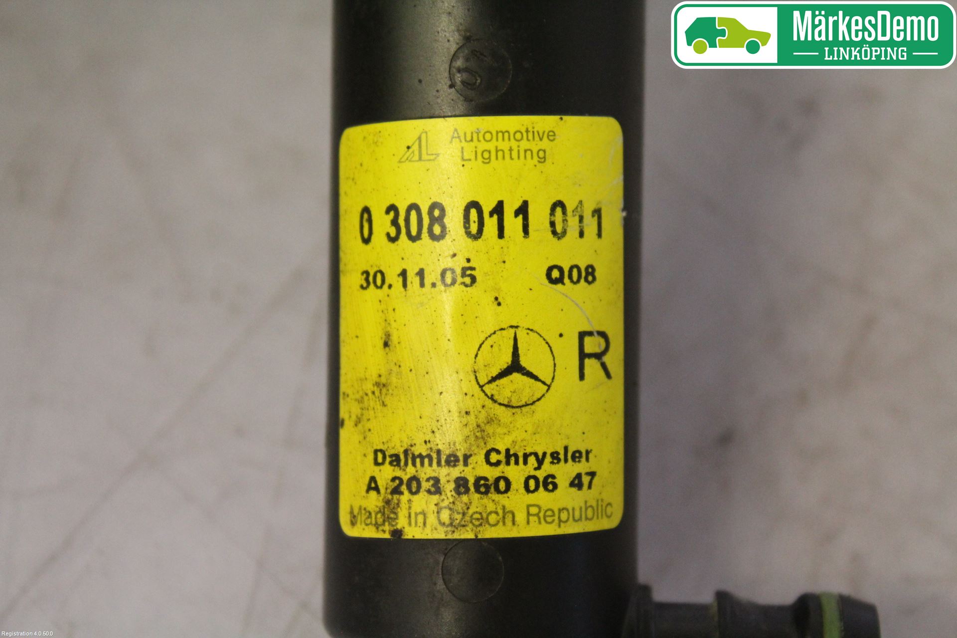 Mercedes-Benz MB C (203) 00-07 Spylerdyse Frontlykter