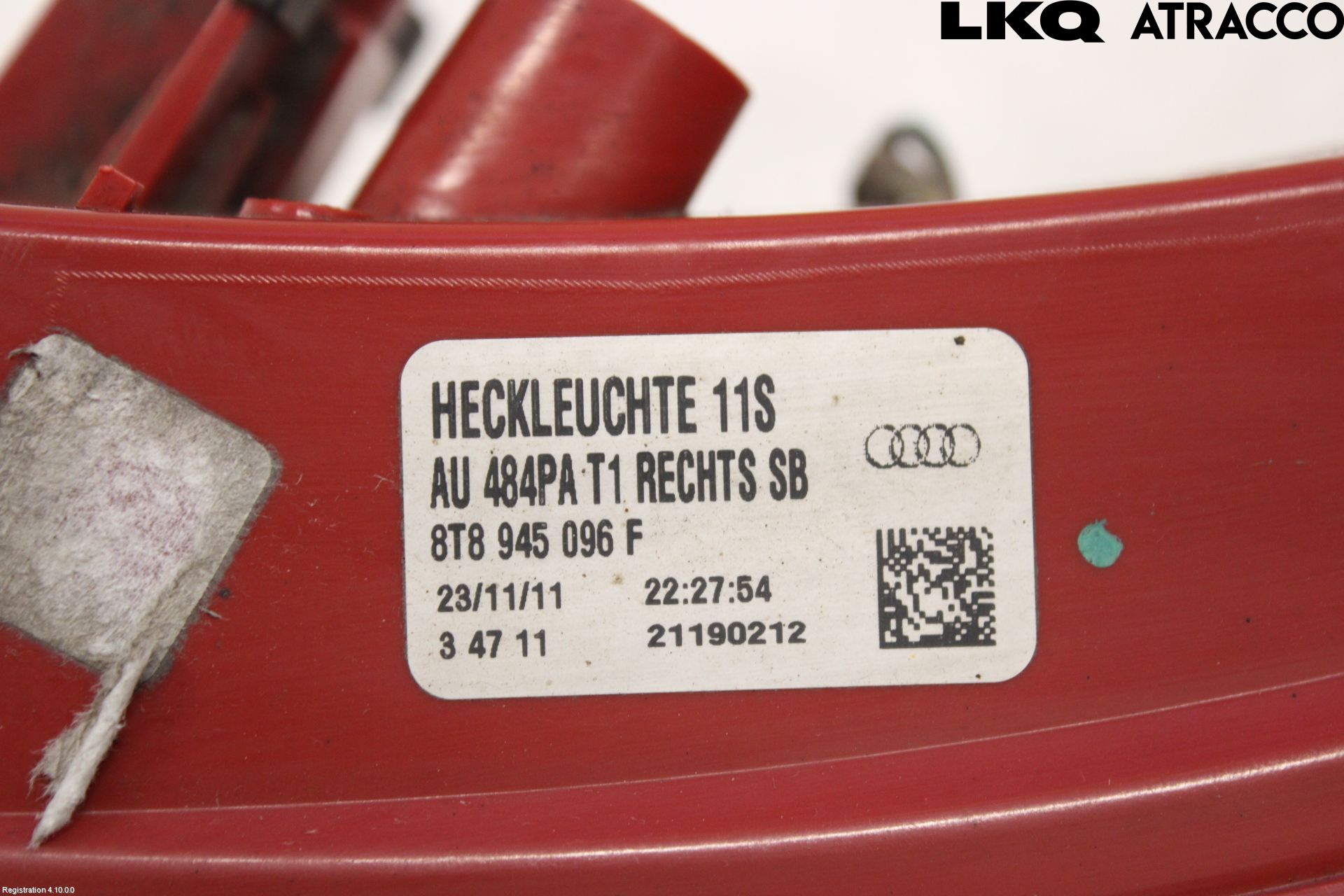 Audi A5 07-16 Baklykt Høyre