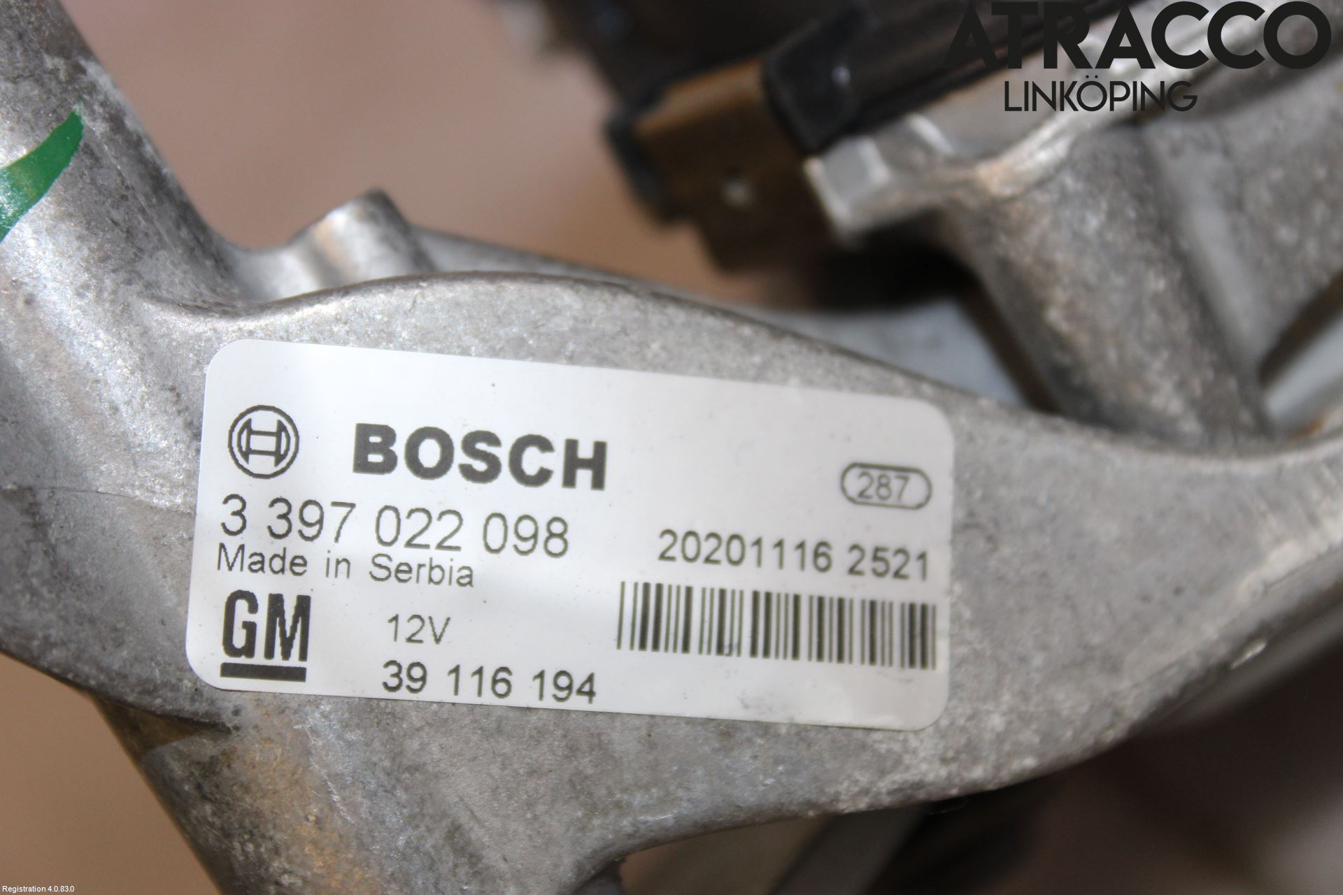 Opel ASTRA K 16-22 Viskermotor Frontrute