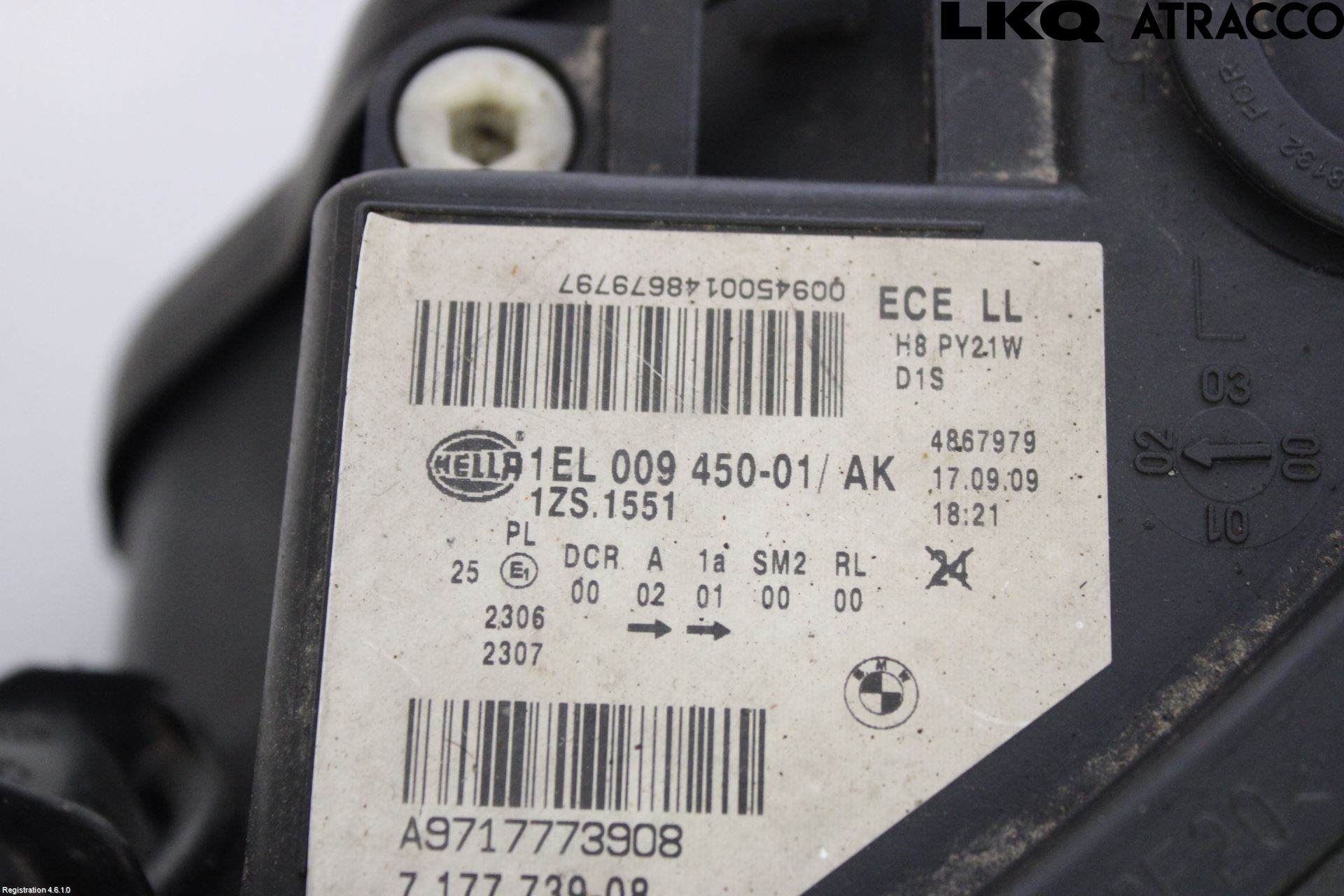BMW 5 E60/61 Sed/Tou 02-10 Frontlykt Venstre