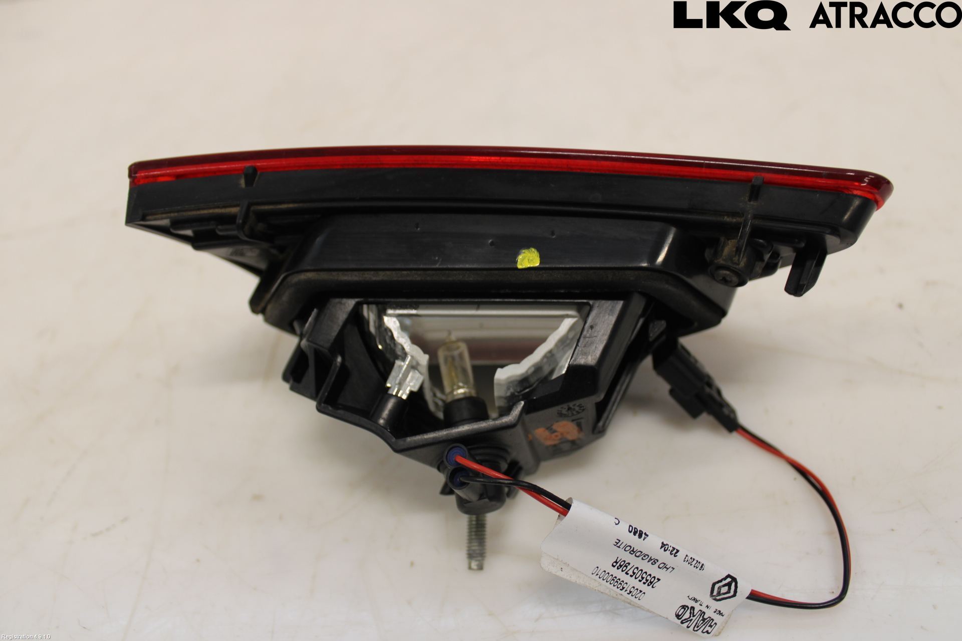 Renault CLIO IV 12-16 Baklykt Høyre  På Luke(Indre)