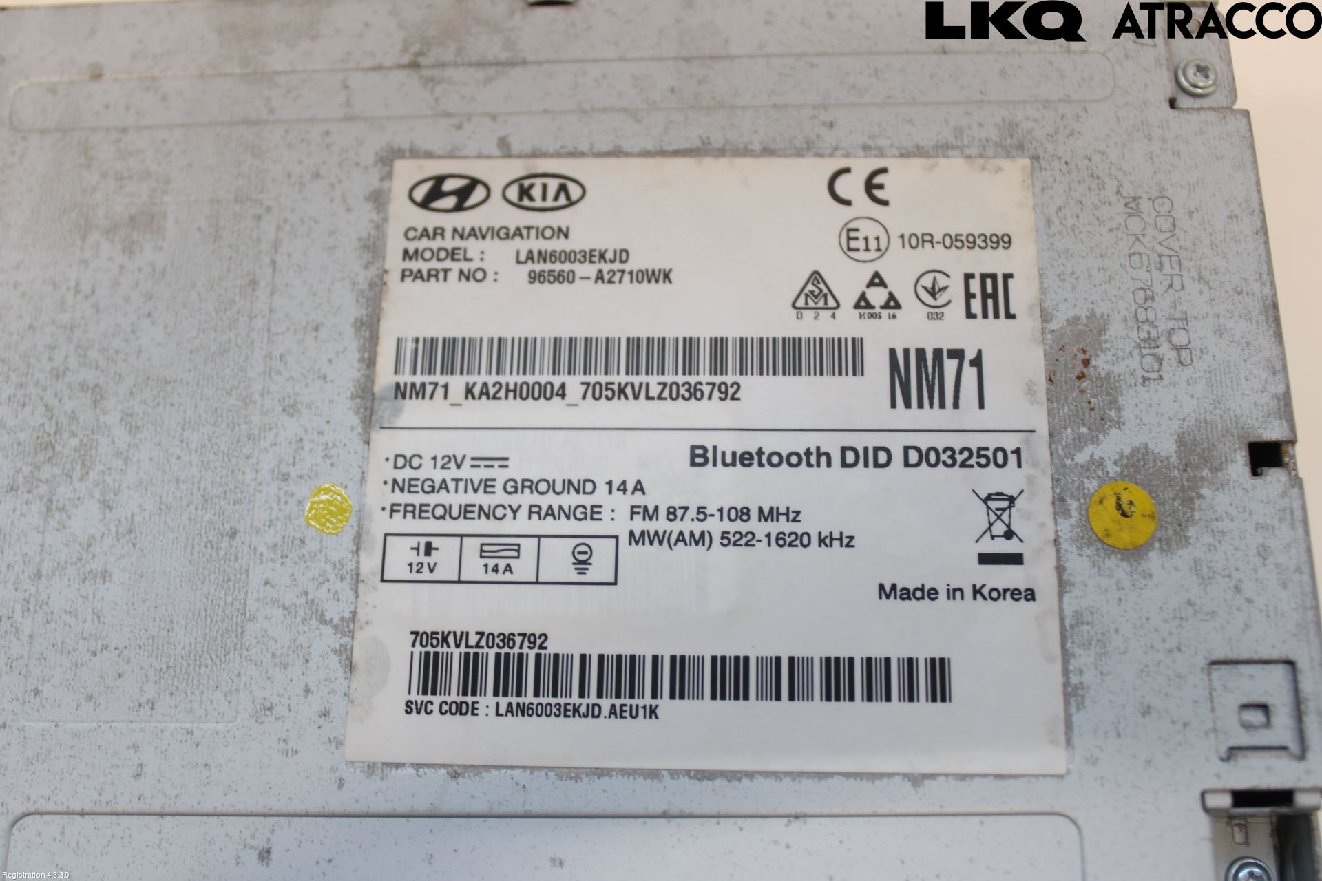 Kia CEED 12-18 Stereo Radio Med Cd