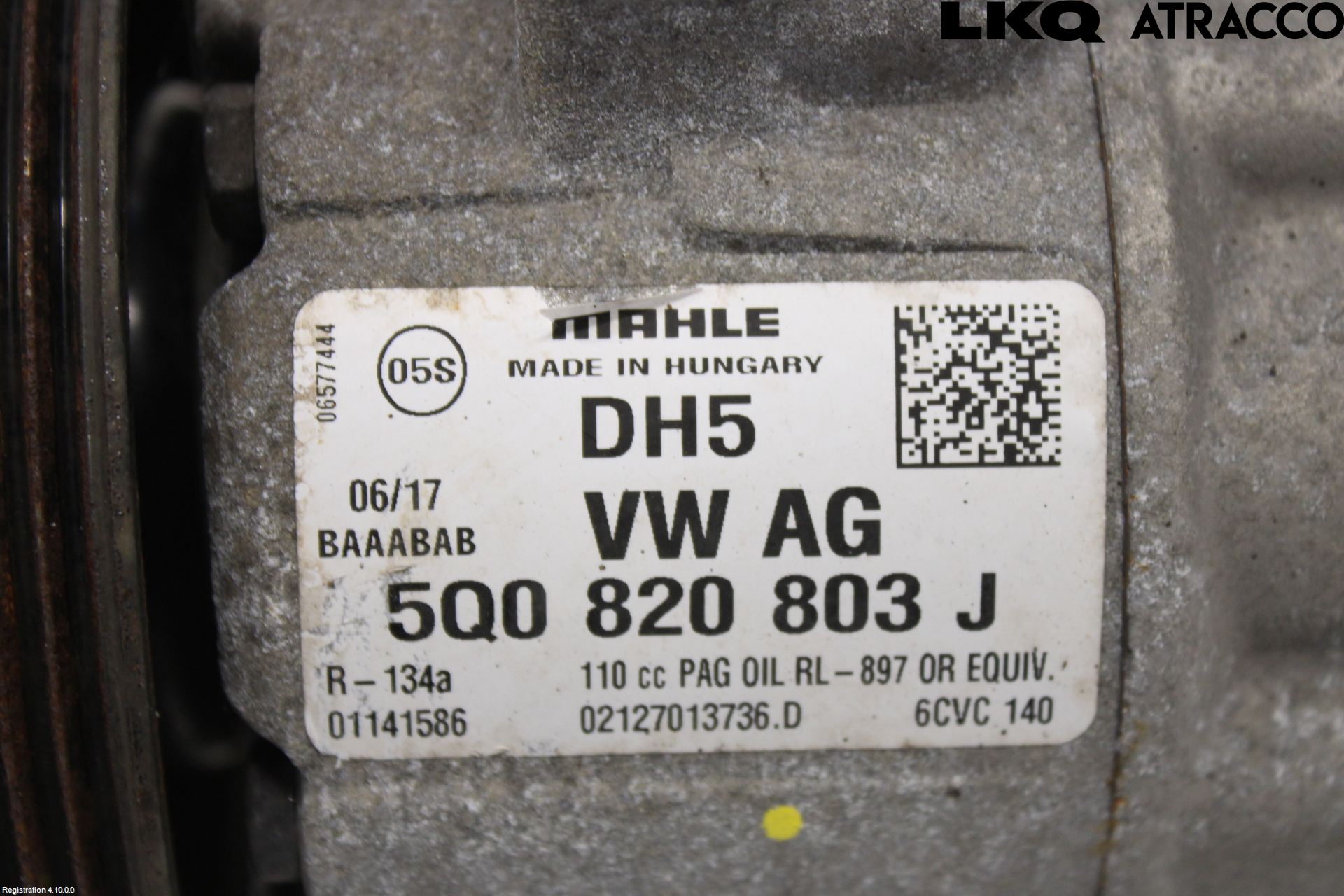 Volkswagen VW CADDY 16-20 Varme Ac Kompressor