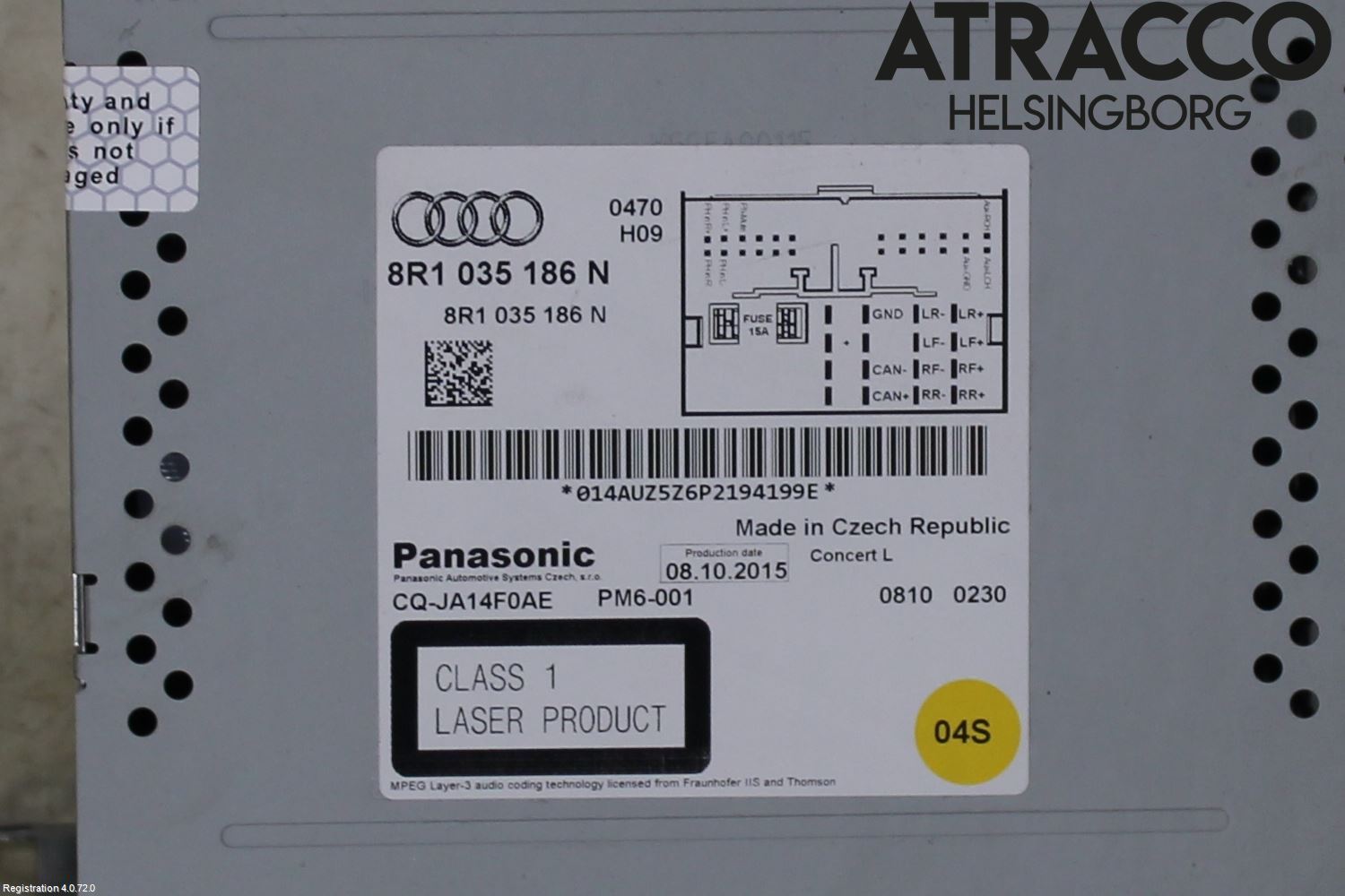 Audi Q5 09-16 Stereo Radio Med Cd
