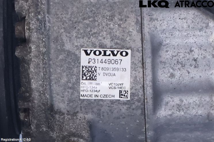 Volvo V60 19- Varme Ac Kompressor