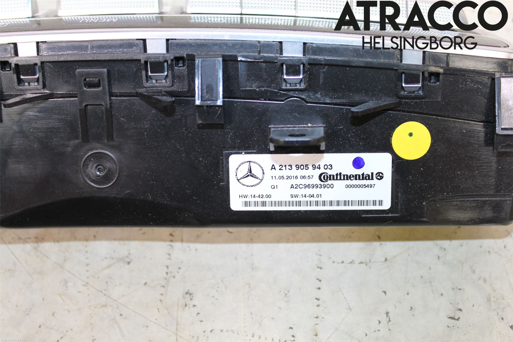 Mercedes-Benz MB E-KLASS (W213) 16-23 Varme Ac Betjening-Display