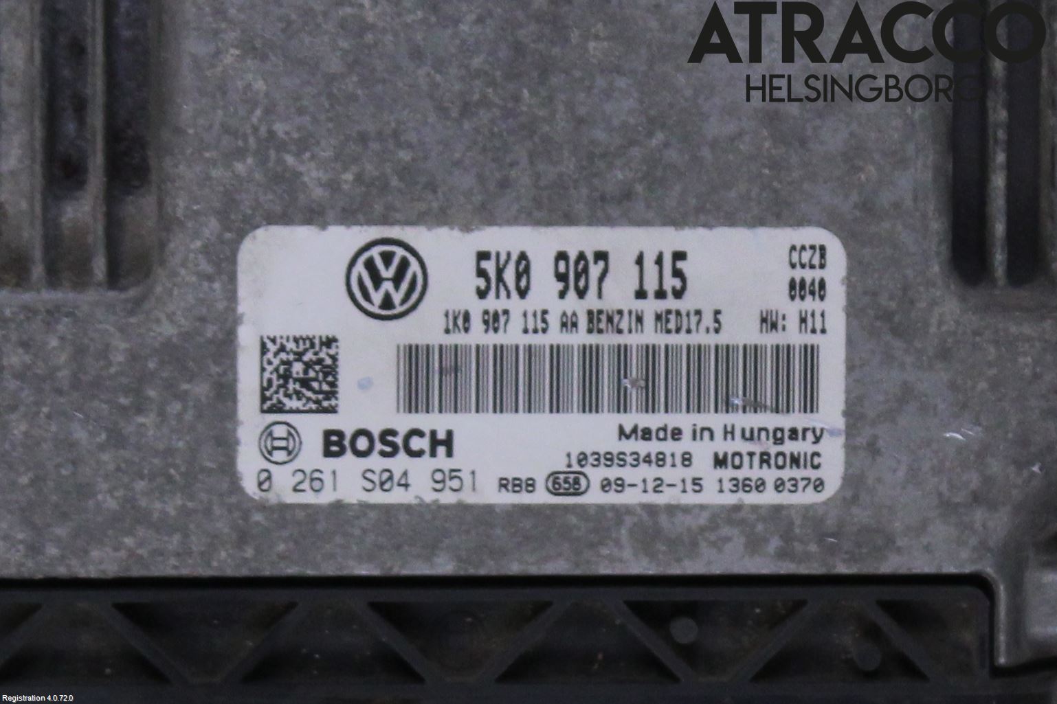 Volkswagen VW GOLF VI 09-13 Styreenhet Innsprøytning