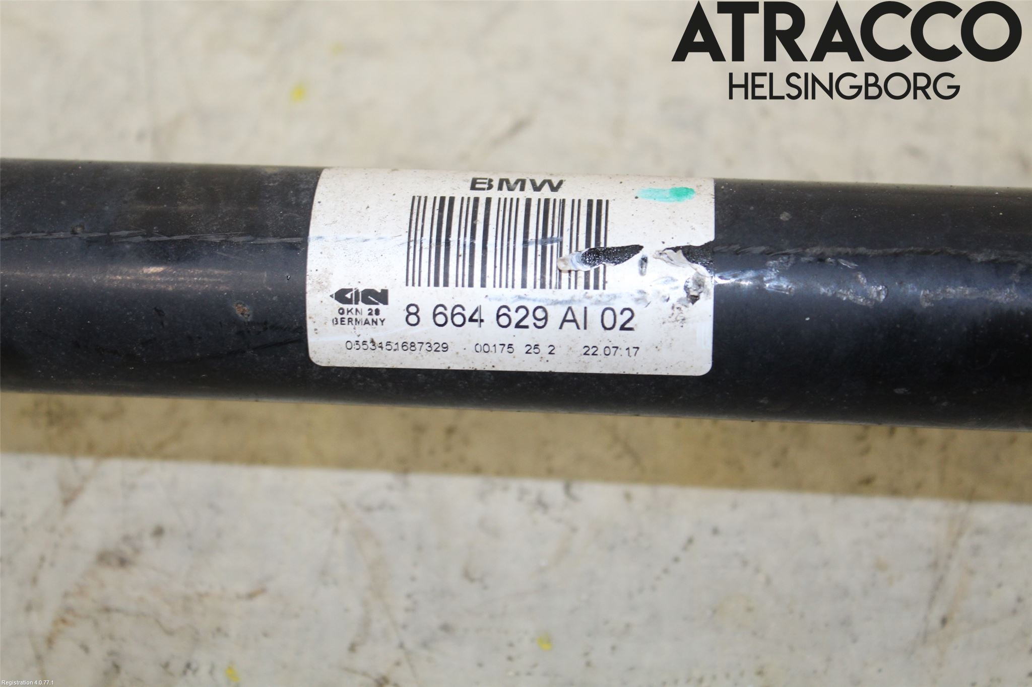 BMW 5 G30/G31/F90 17-23 Drivaksel Bak Kompl Venstre