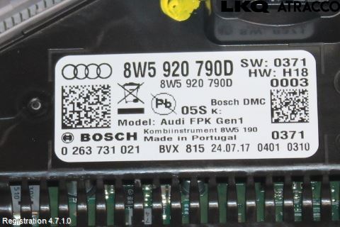 Audi A5 17- Instr Kombinert