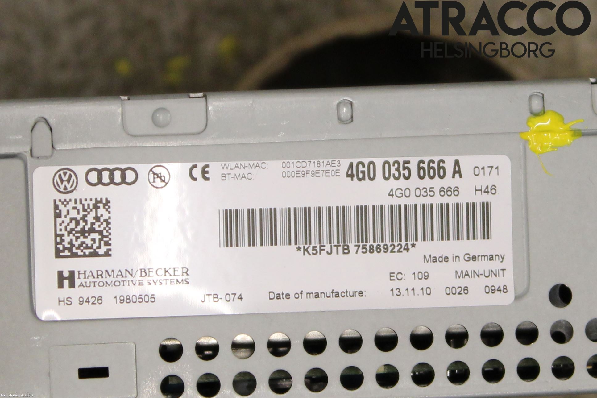 Audi A7/S7 4G 11-17 Stereo Radio Med Cd