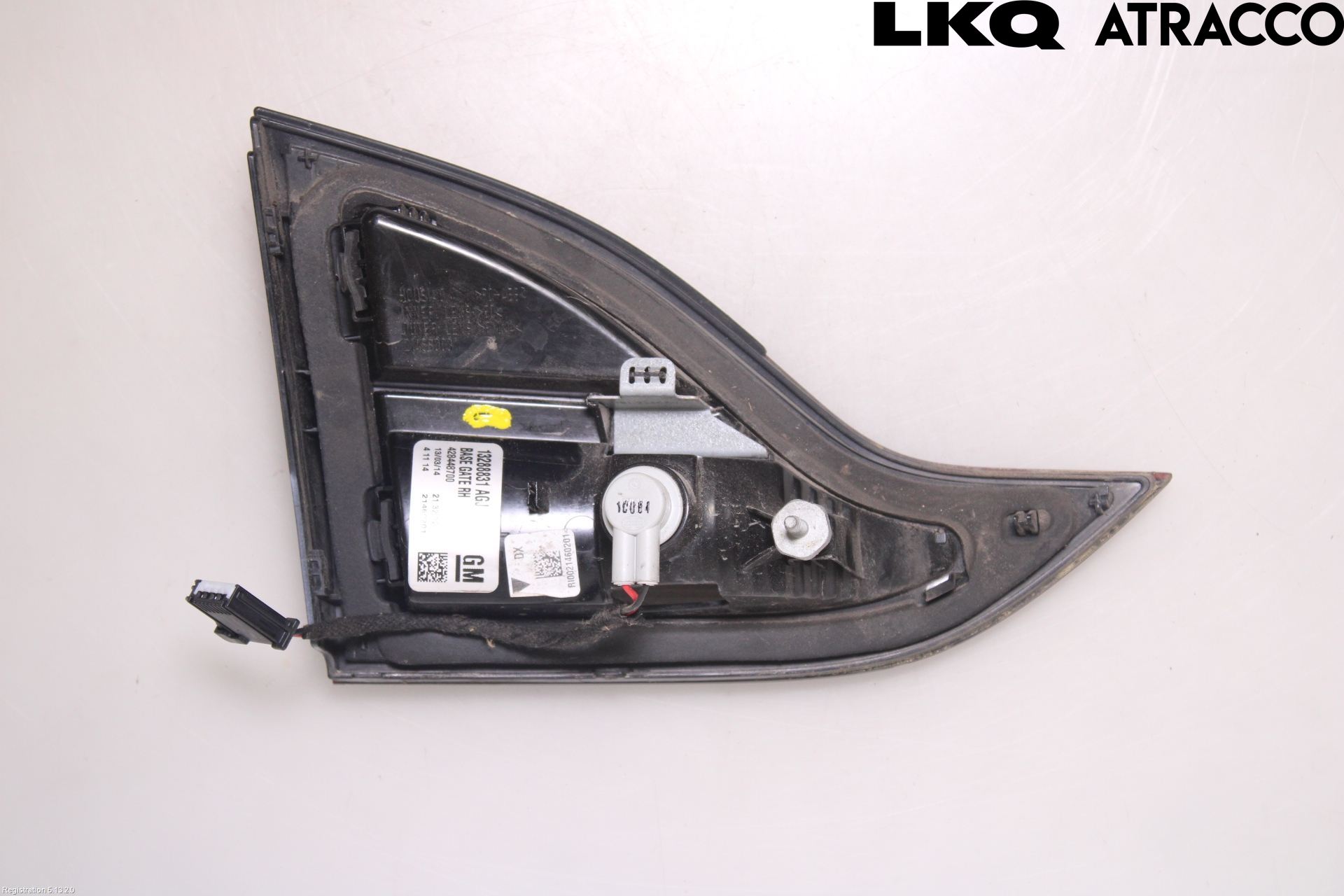 Opel ZAFIRA C 12-19 Baklykt Høyre  På Luke(Indre)