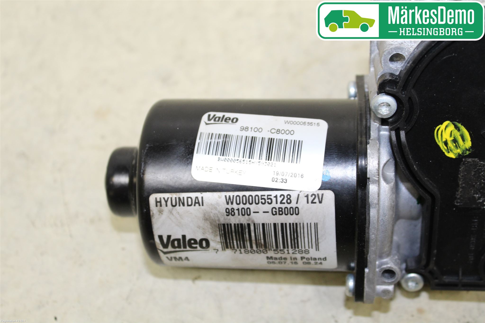 Hyundai i20 GB 15-20 Viskermotor Frontrute