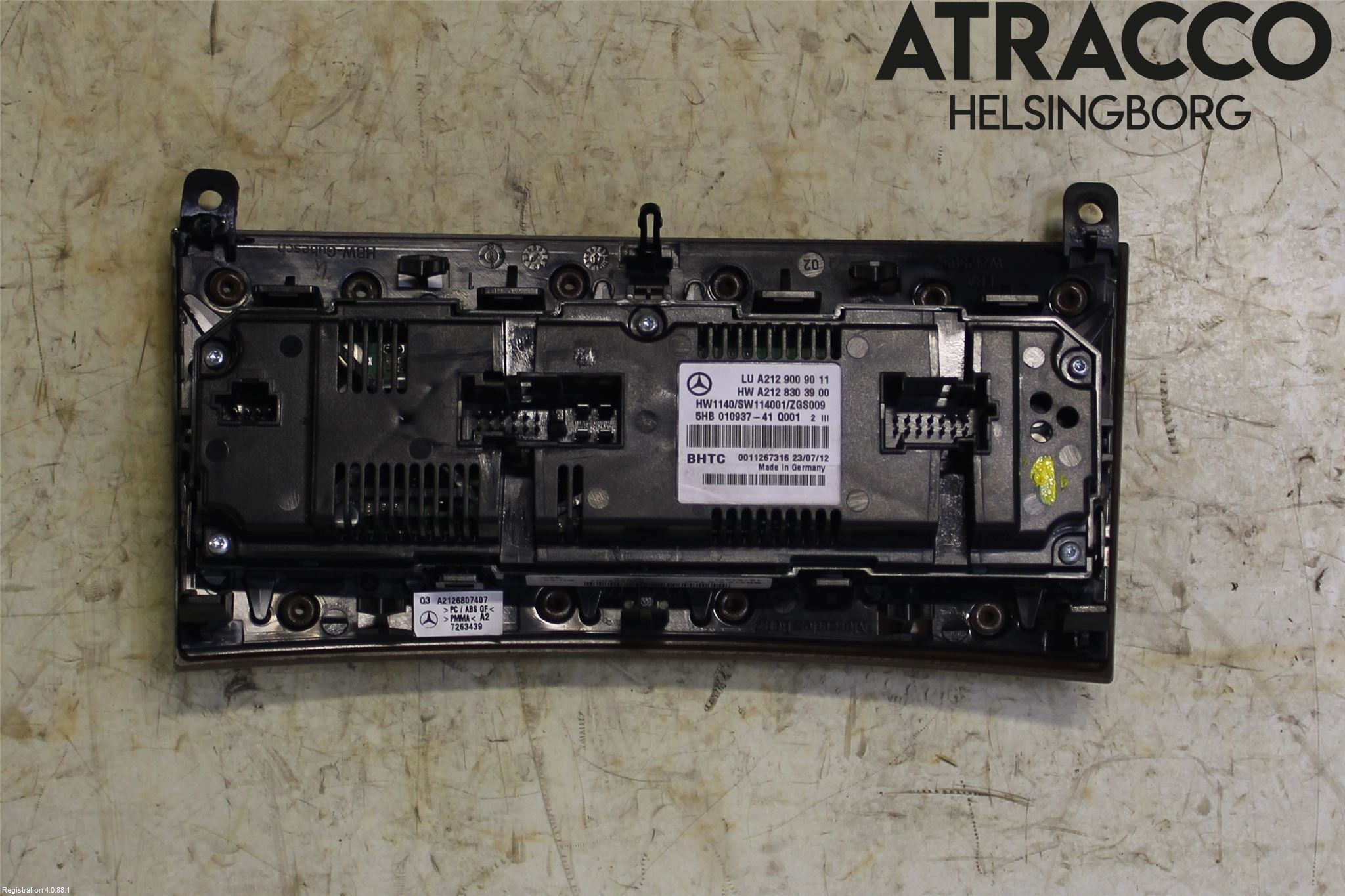 Mercedes-Benz MB E-KLASS (W212) 09-16 Varme Ac Betjening-Display