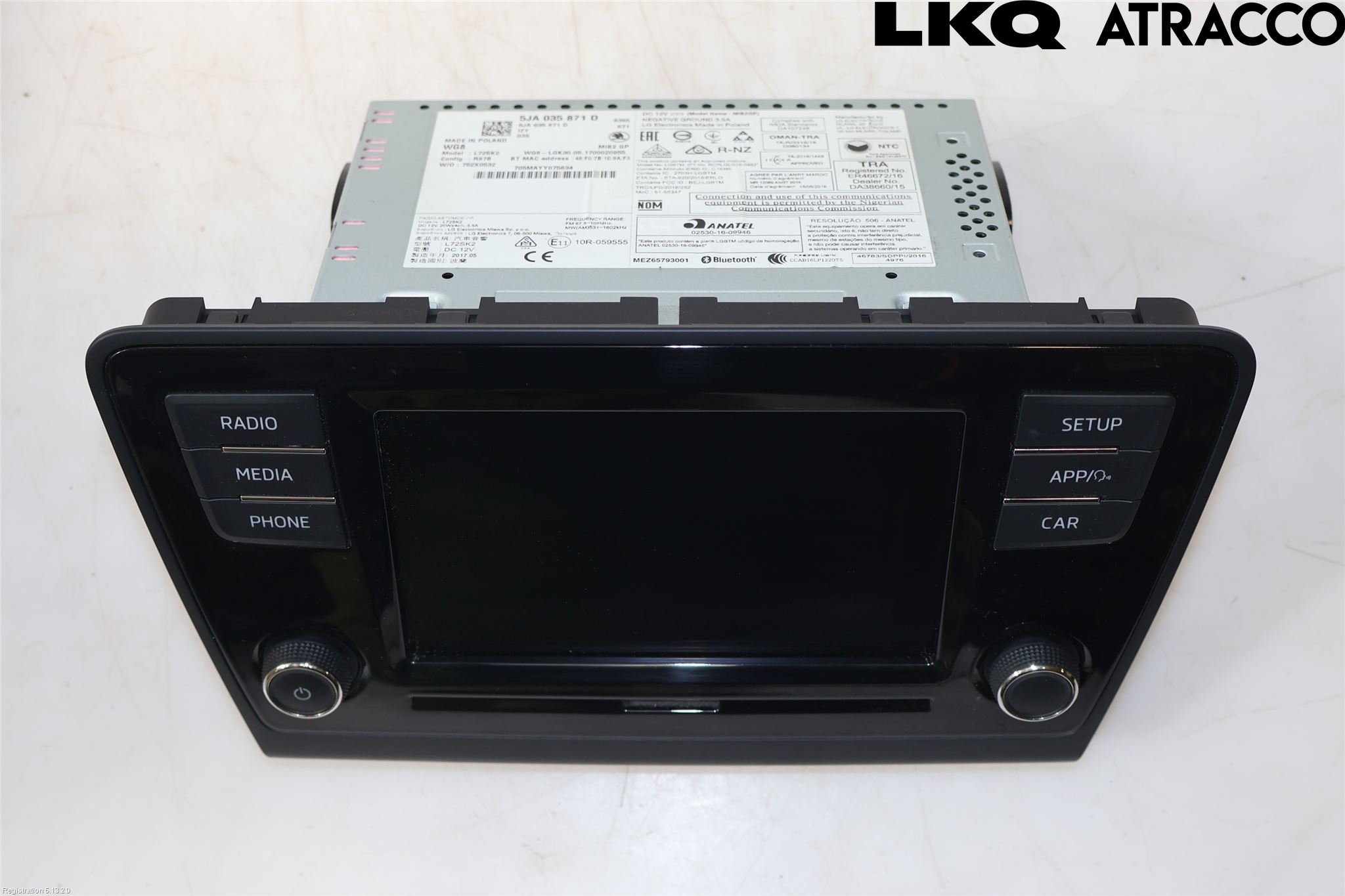 Skoda RAPID Stereo Radio Med Cd