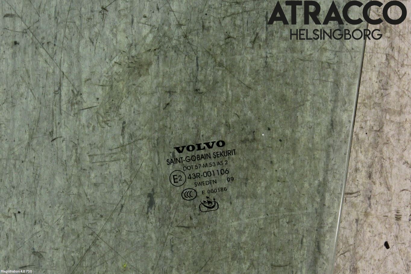 Volvo S40 08-12 Dørrute Foran Venstre 4 Dørs