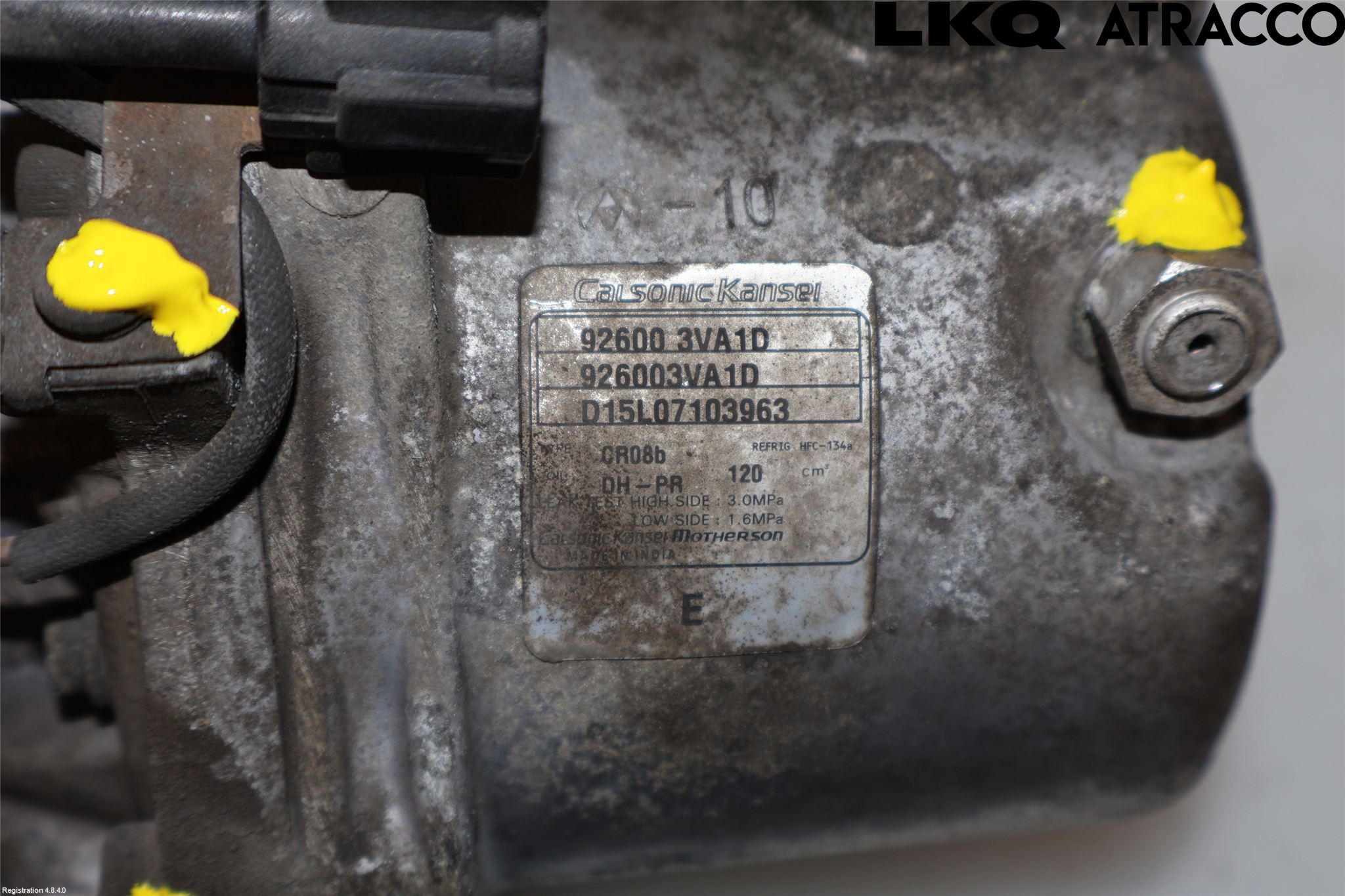 Nissan MICRA 11-16 Varme Ac Kompressor