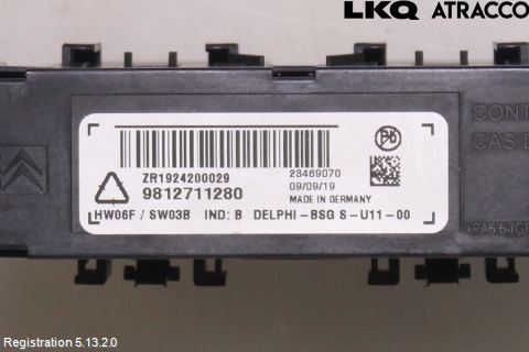 Citroen C4 GRAND SPACETOURER 19-22 Styreenhet Øvrig