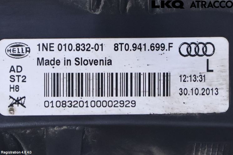 Audi A5 07-16 Frontlykt-Kurve-Tåkelys
