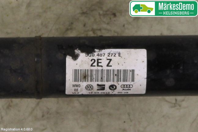 Audi A3/S3 8V 13-20 Drivaksel Foran Kompl Høyre