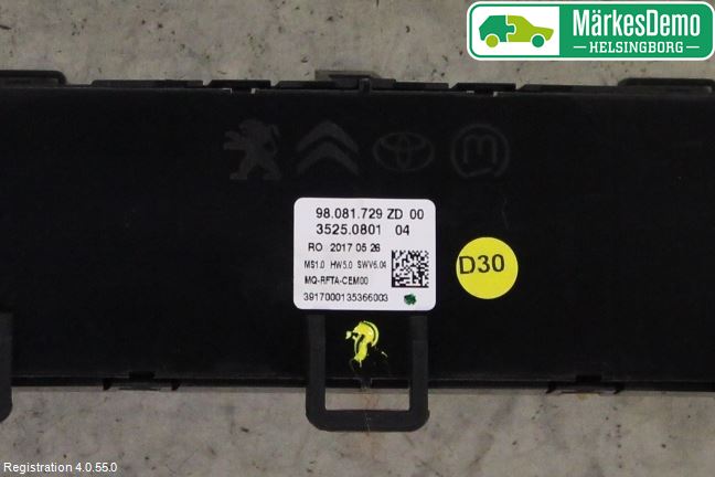 Toyota PROACE II 16- Varme Ac Betjening-Display