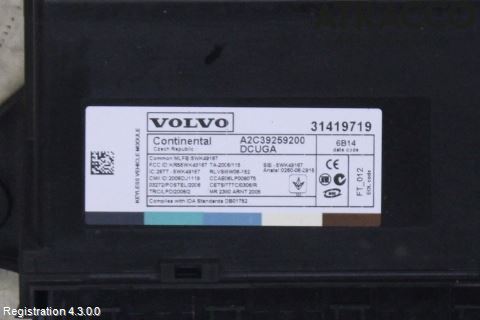 Volvo XC60 14-17 Styrenhet Nyckellös System